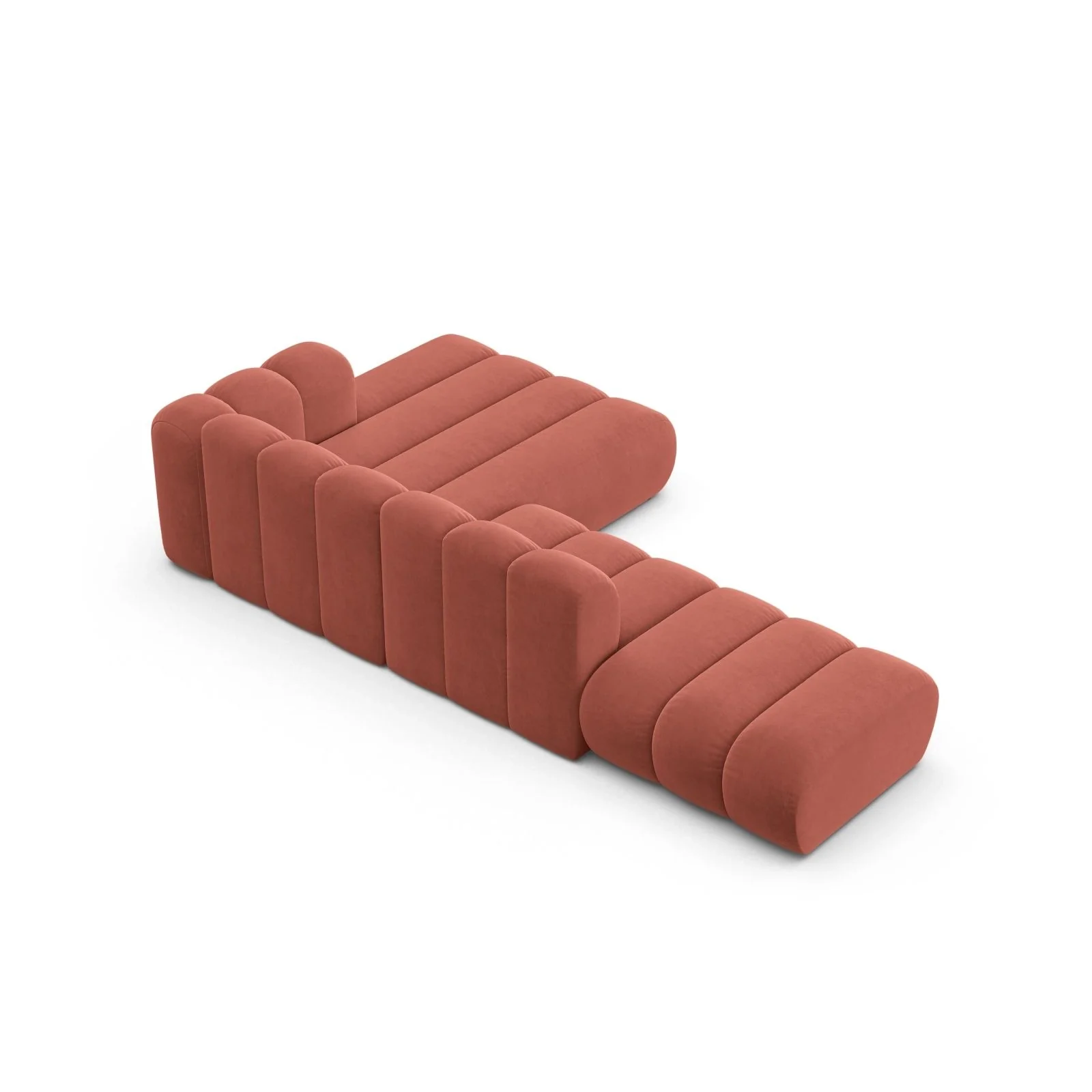 Lupine Modulares 5-Sitzer Ecksofa, Rechte Seite, aus Samt, Chenille oder Boucle, 299x177 cm - Image 41