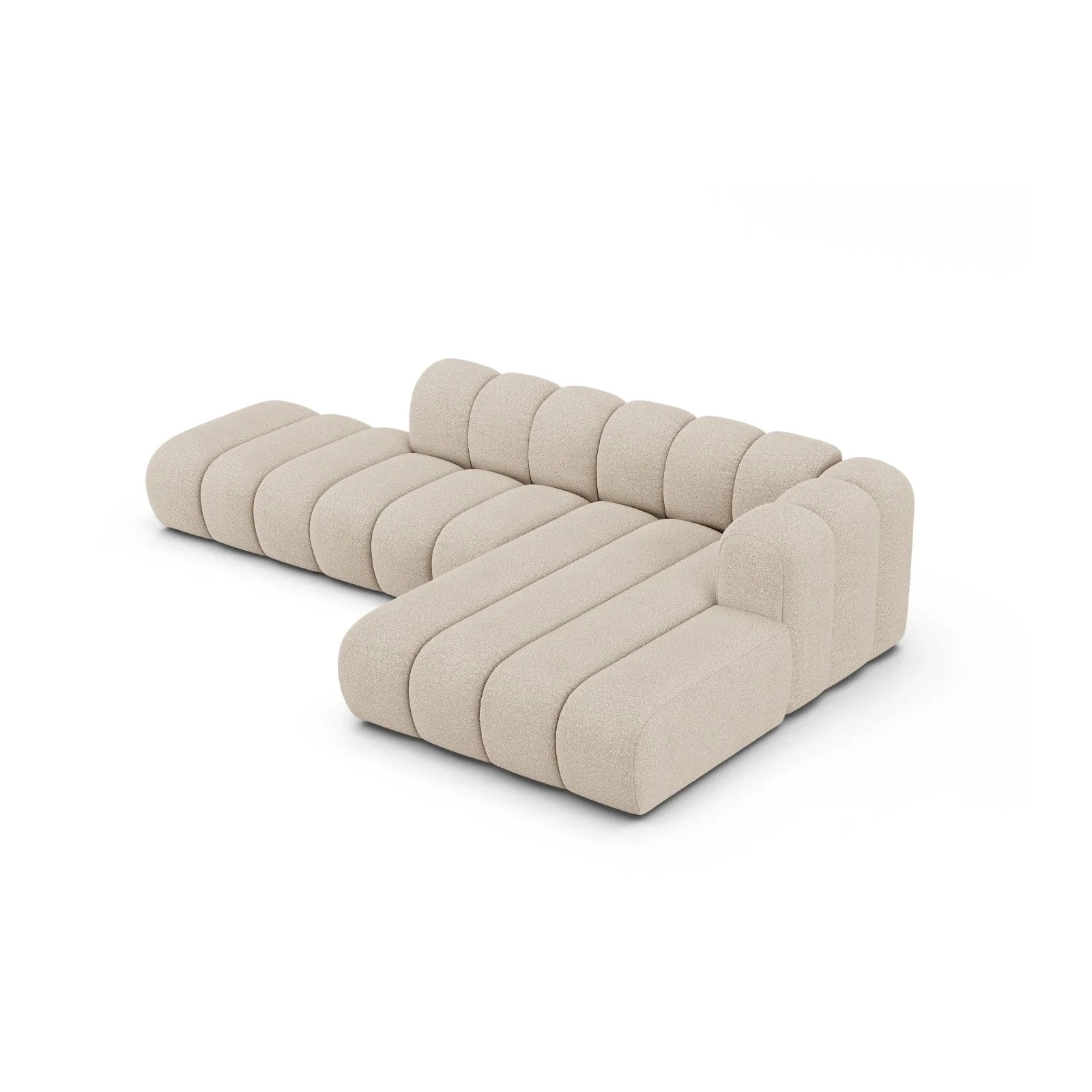 Lupine Modulares 5-Sitzer Ecksofa, Rechte Seite, aus Samt, Chenille oder Boucle, 299x177 cm - Image 52