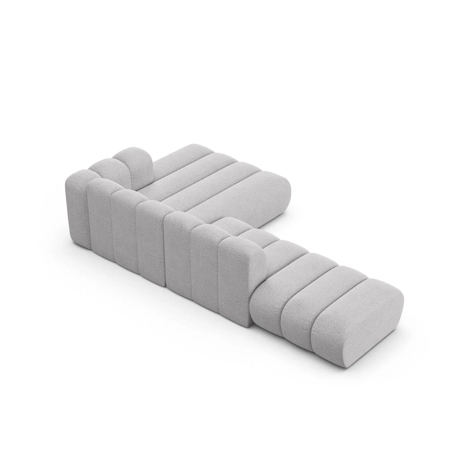 Lupine Modulares 5-Sitzer Ecksofa, Rechte Seite, aus Samt, Chenille oder Boucle, 299x177 cm - Image 65