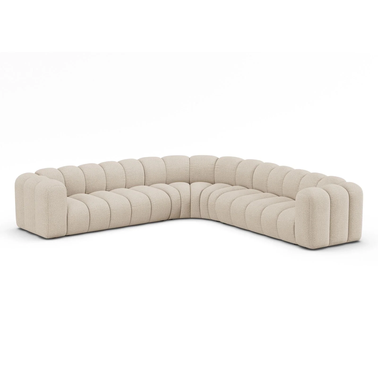 Lupine Modulares 5-Sitzer Ecksofa, Symmetrisch, aus Samt, Chenille oder Boucle, 309x309 cm - Image 8