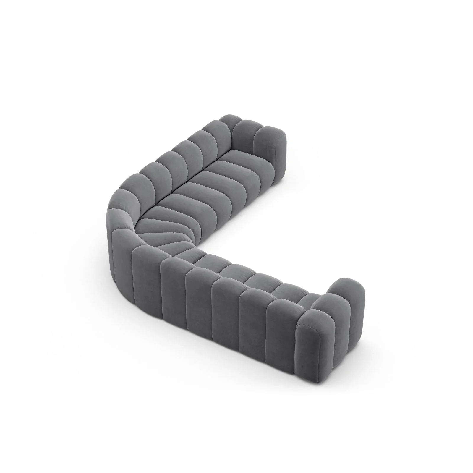 Lupine Modulares 5-Sitzer Ecksofa, Symmetrisch, aus Samt, Chenille oder Boucle, 309x309 cm - Image 84