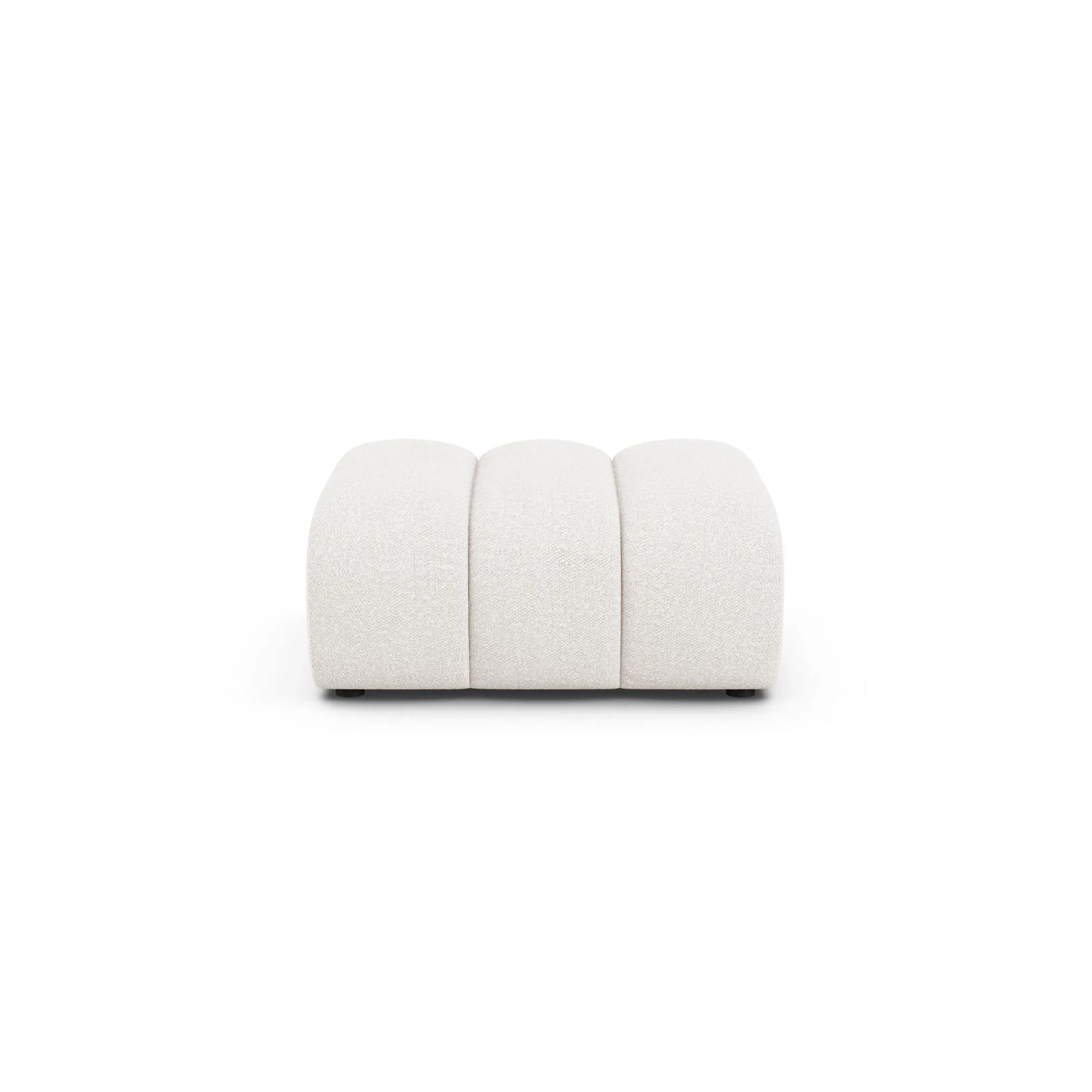 Lupine Pouf aus Samt, Boucle oder Chenille, 92x95 cm