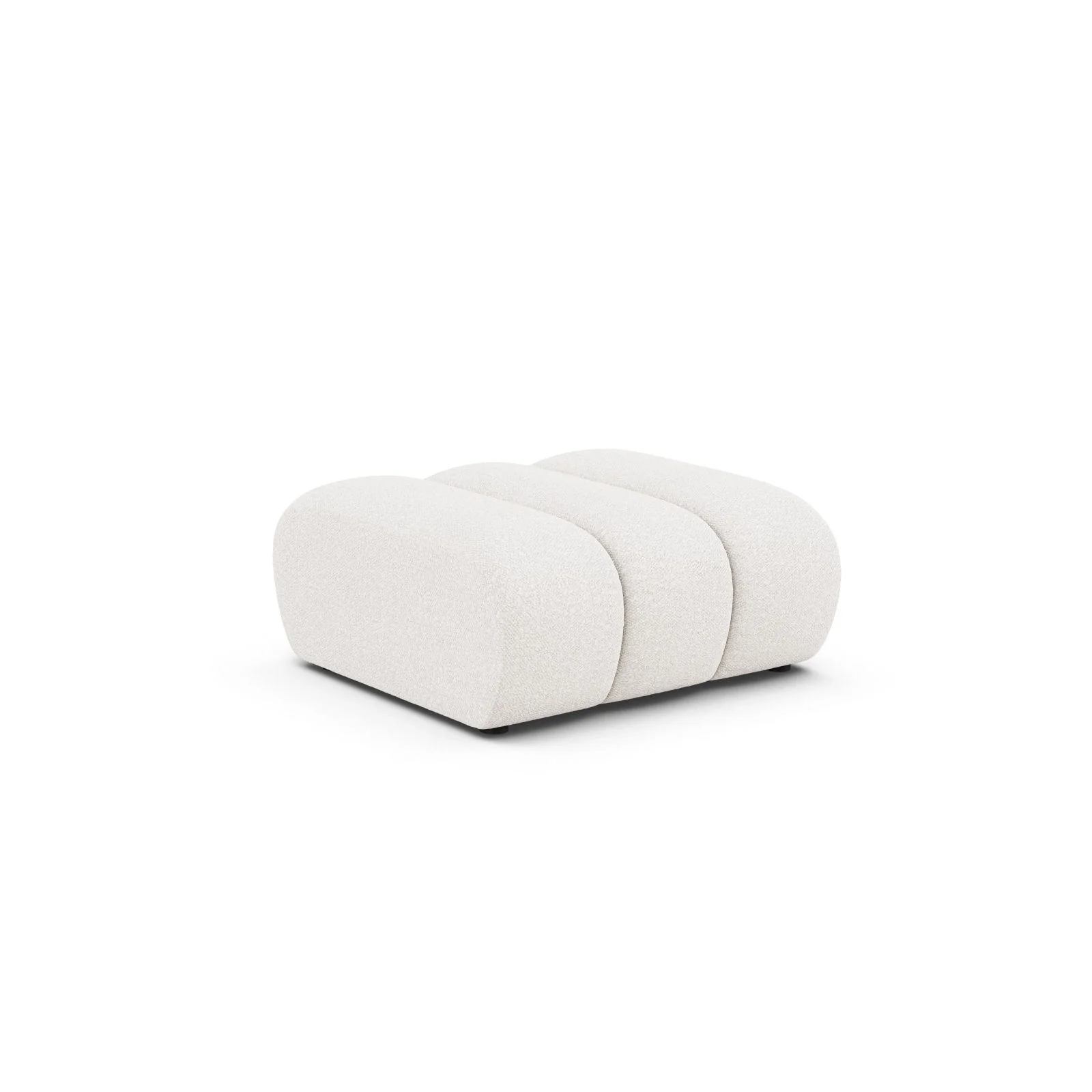 Lupine Pouf aus Samt, Boucle oder Chenille, 92x95 cm - Image 3