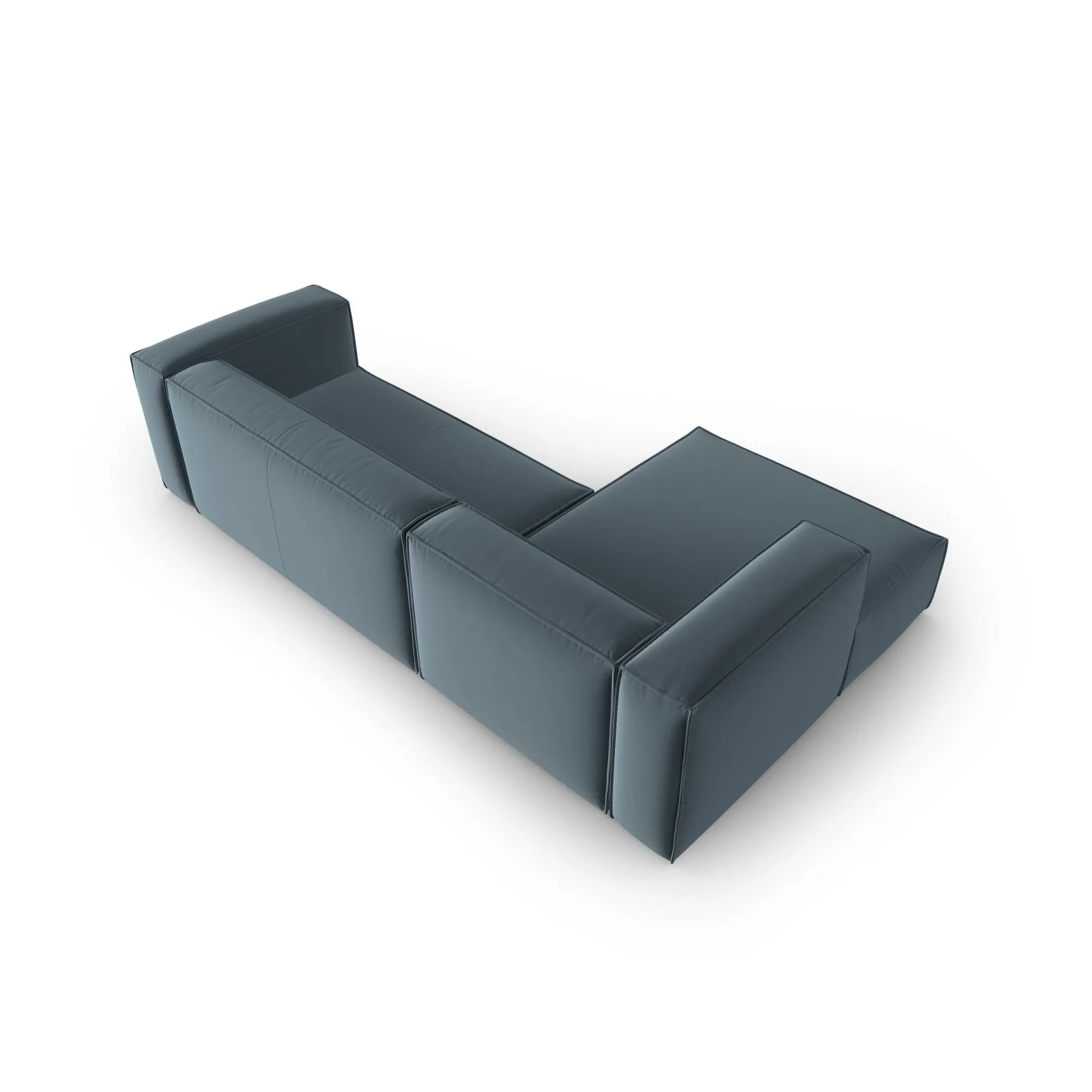 Mackay 4-Sitzer Ecksofa, Linke Seite, aus Samt oder Strukturstoff, 282x166x73 cm - Image 29
