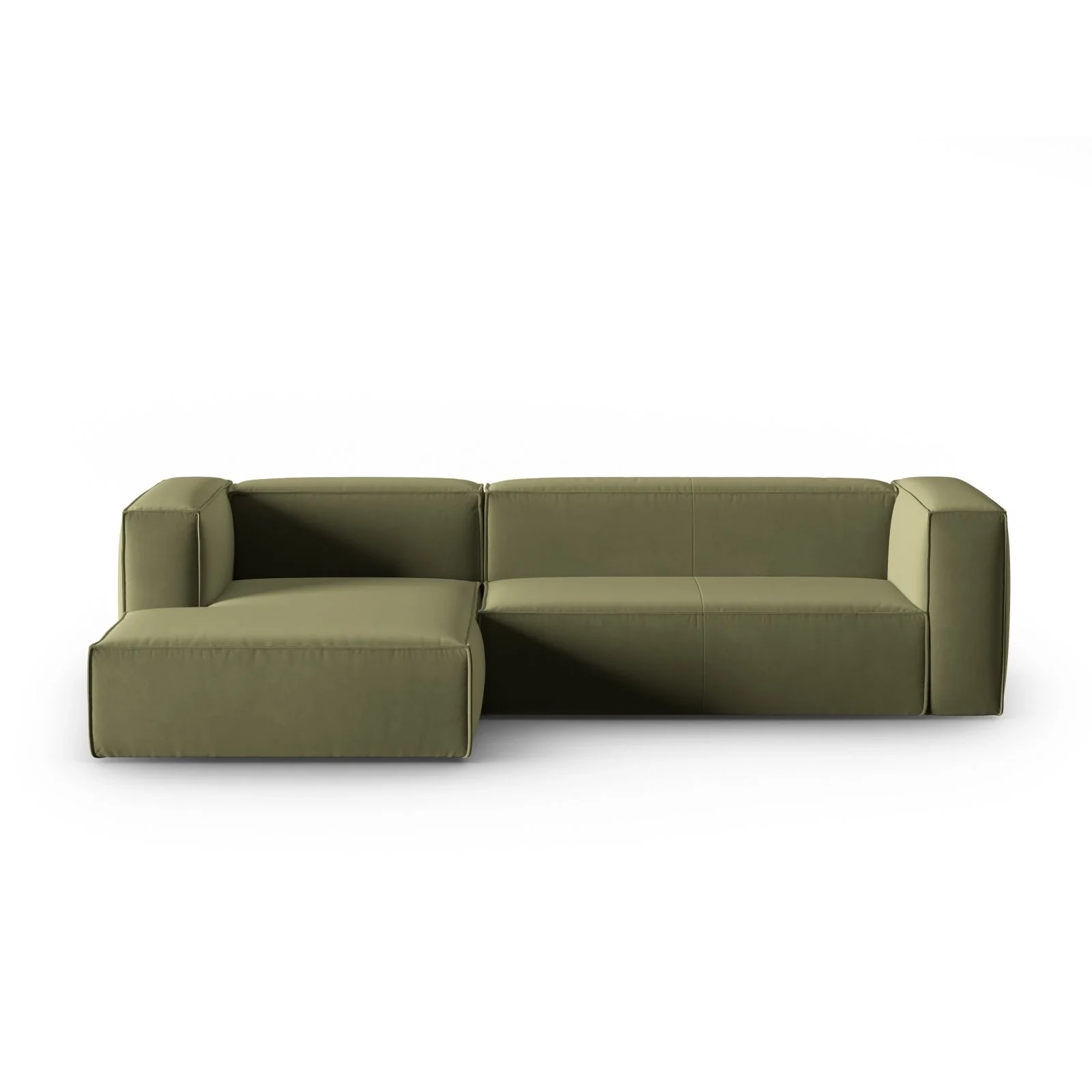 Mackay 4-Sitzer Ecksofa, Linke Seite, aus Samt oder Strukturstoff, 282x166x73 cm - Image 31