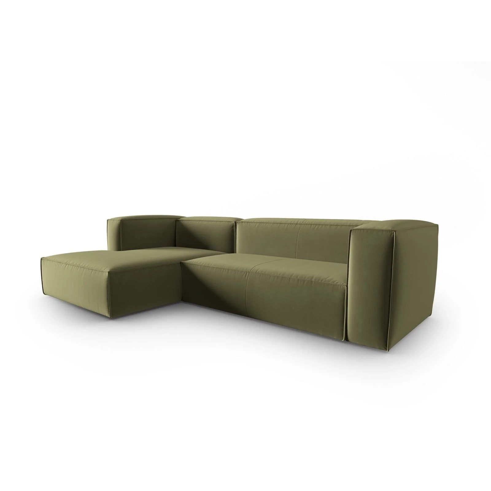 Mackay 4-Sitzer Ecksofa, Linke Seite, aus Samt oder Strukturstoff, 282x166x73 cm - Image 33
