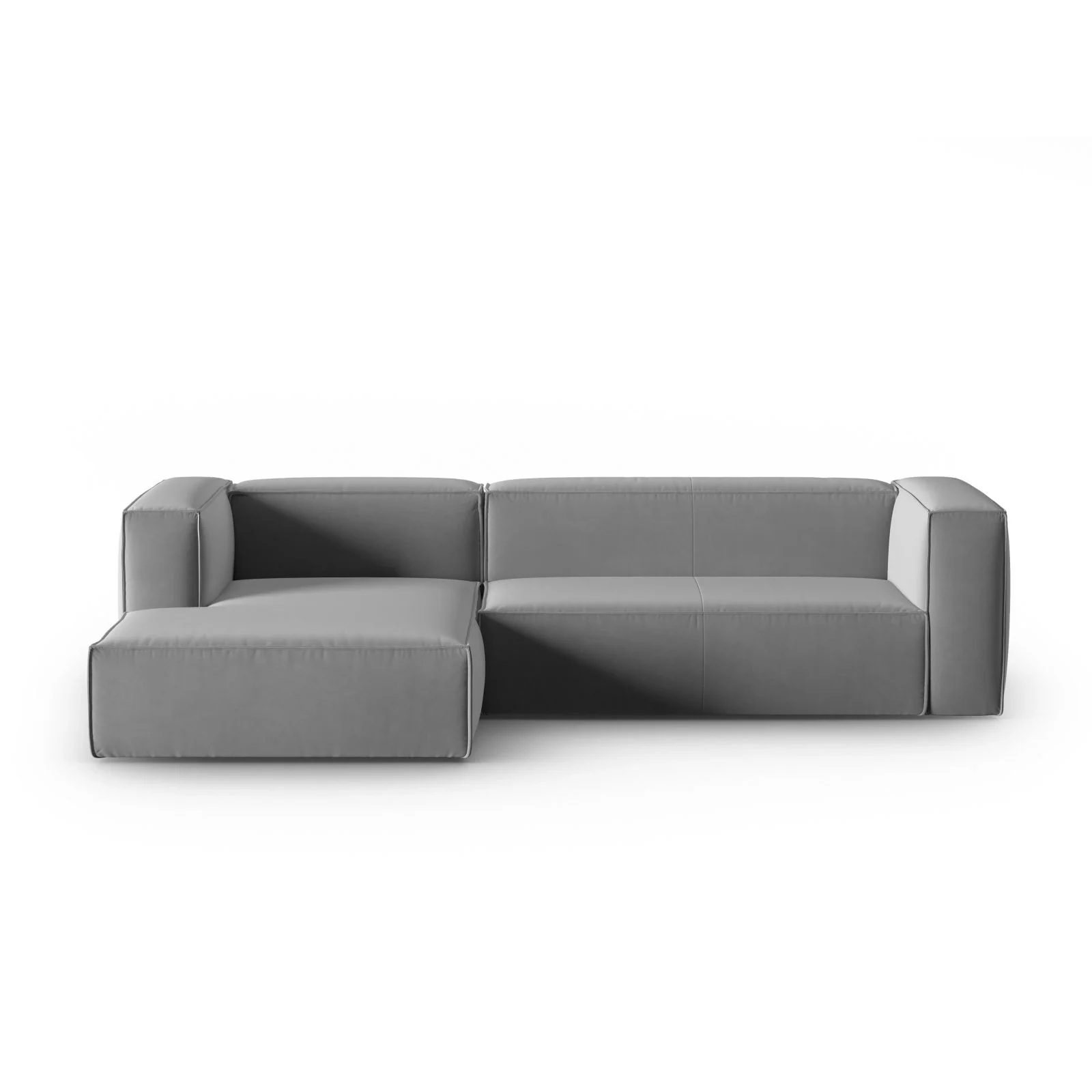 Mackay 4-Sitzer Ecksofa, Linke Seite, aus Samt oder Strukturstoff, 282x166x73 cm - Image 36