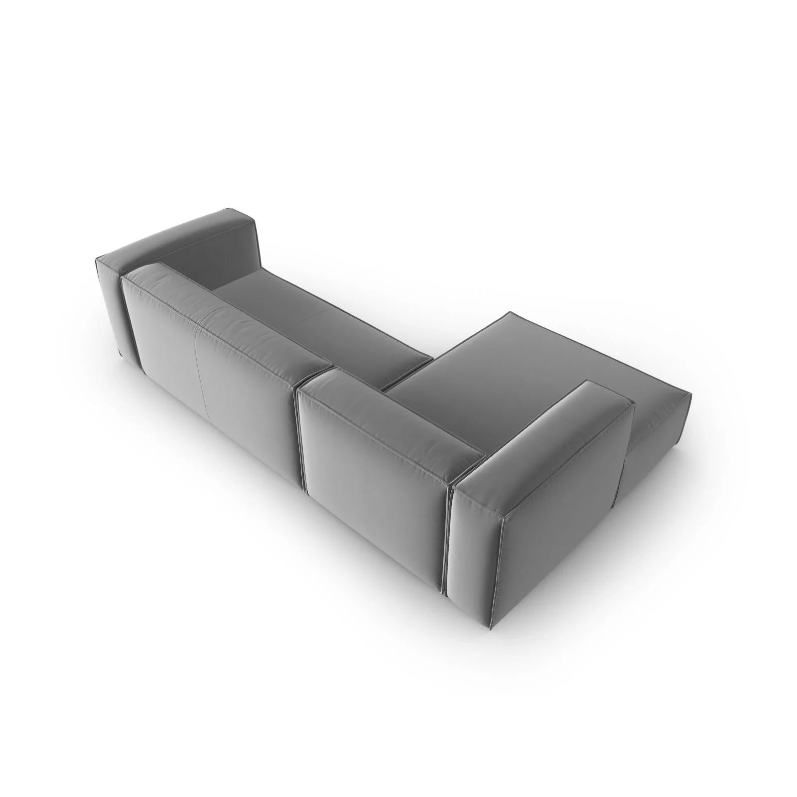 Mackay 4-Sitzer Ecksofa, Linke Seite, aus Samt oder Strukturstoff, 282x166x73 cm - Image 39