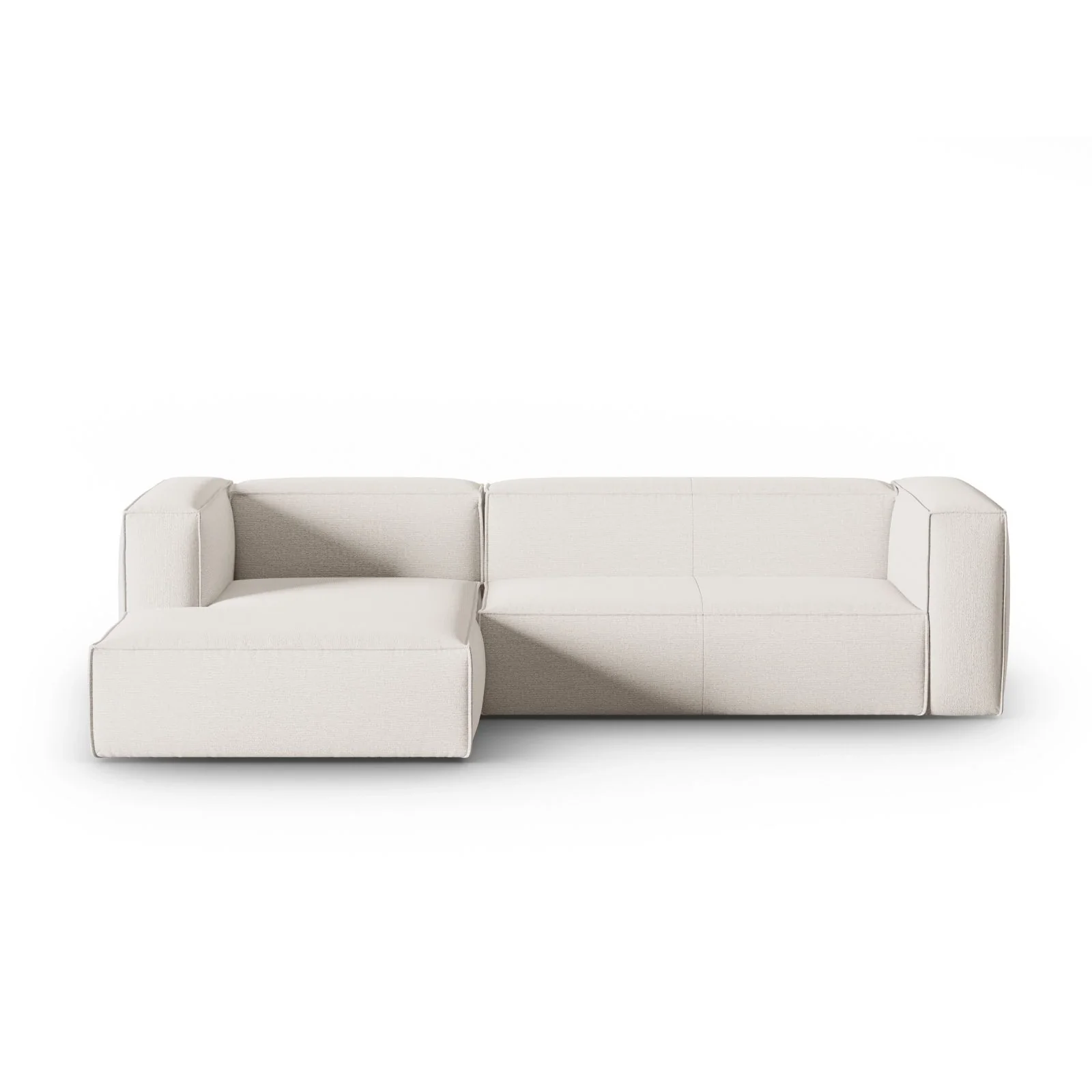 Mackay 4-Sitzer Ecksofa, Linke Seite, aus Samt oder Strukturstoff, 282x166x73 cm - Image 46