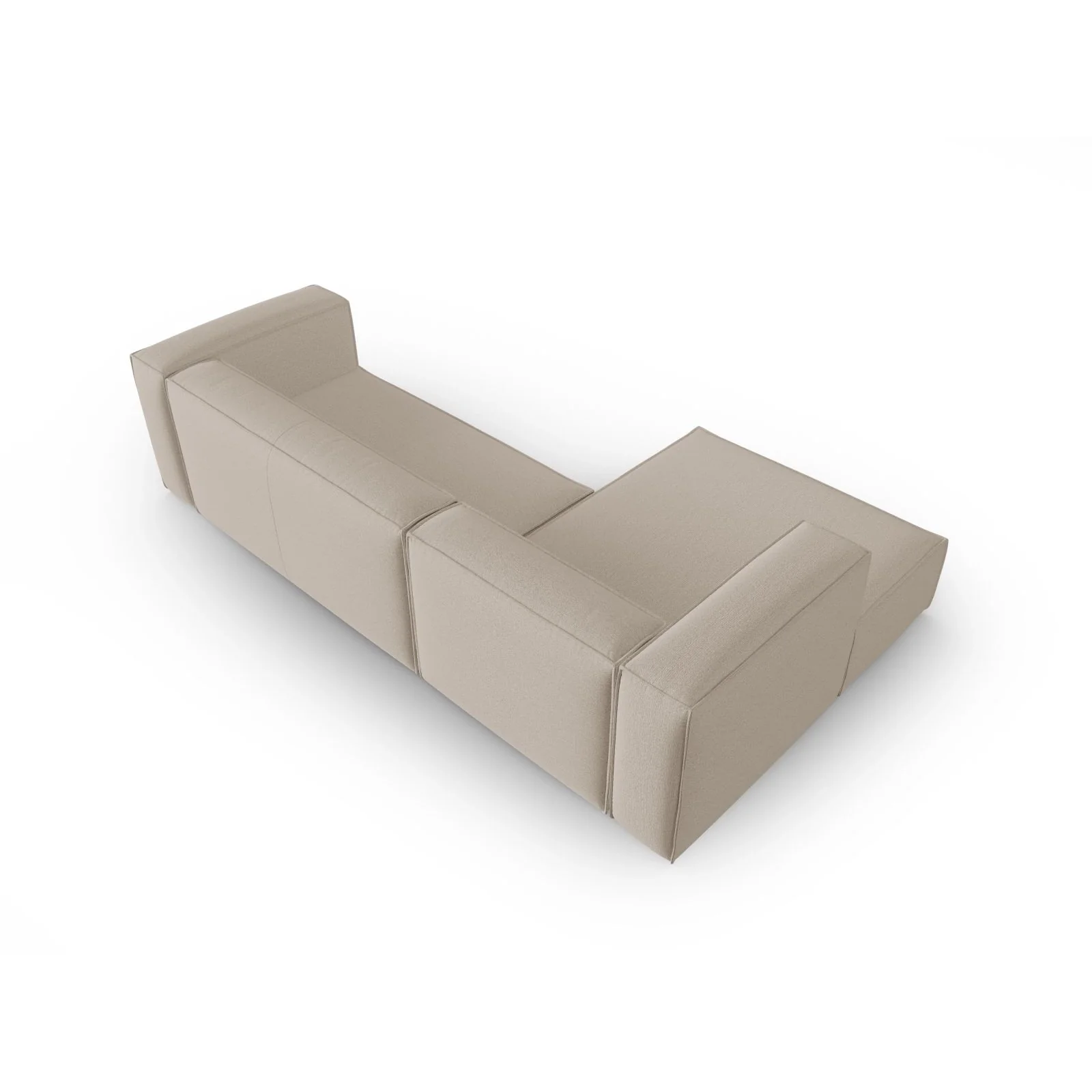 Mackay 4-Sitzer Ecksofa, Linke Seite, aus Samt oder Strukturstoff, 282x166x73 cm - Image 54