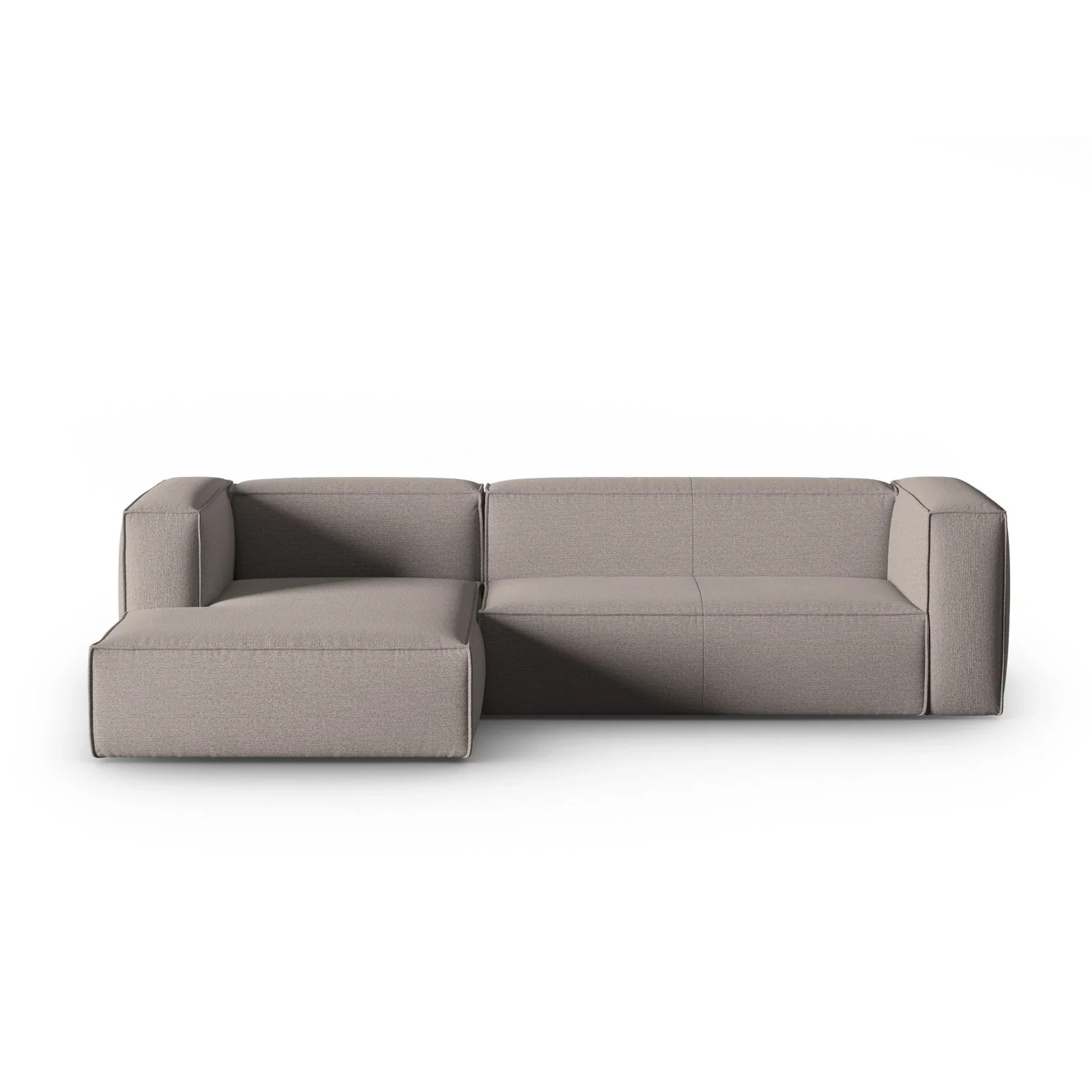 Mackay 4-Sitzer Ecksofa, Linke Seite, aus Samt oder Strukturstoff, 282x166x73 cm - Image 56