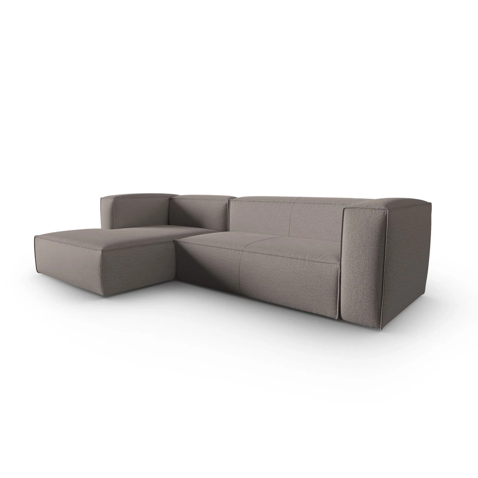Mackay 4-Sitzer Ecksofa, Linke Seite, aus Samt oder Strukturstoff, 282x166x73 cm - Image 58