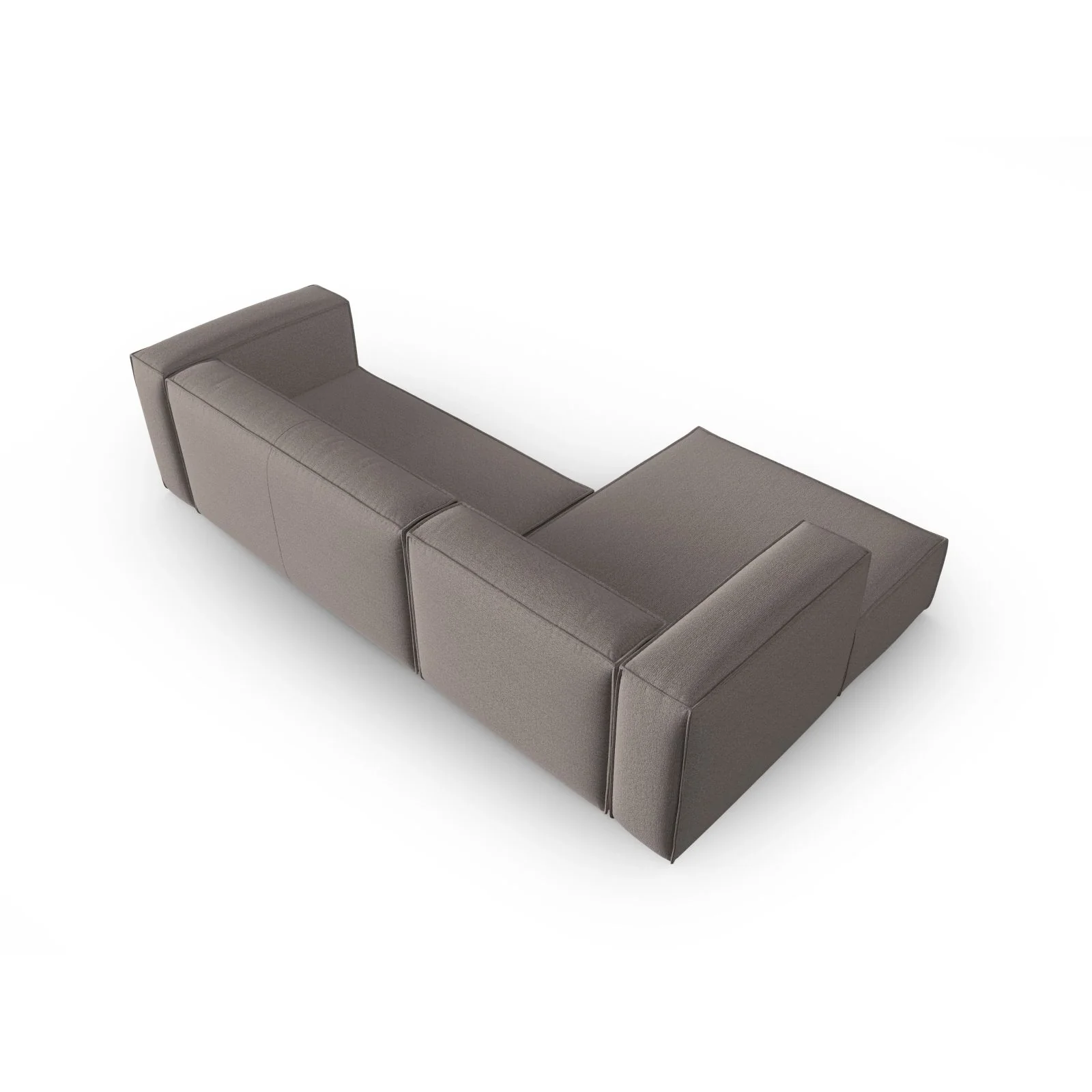 Mackay 4-Sitzer Ecksofa, Linke Seite, aus Samt oder Strukturstoff, 282x166x73 cm - Image 59