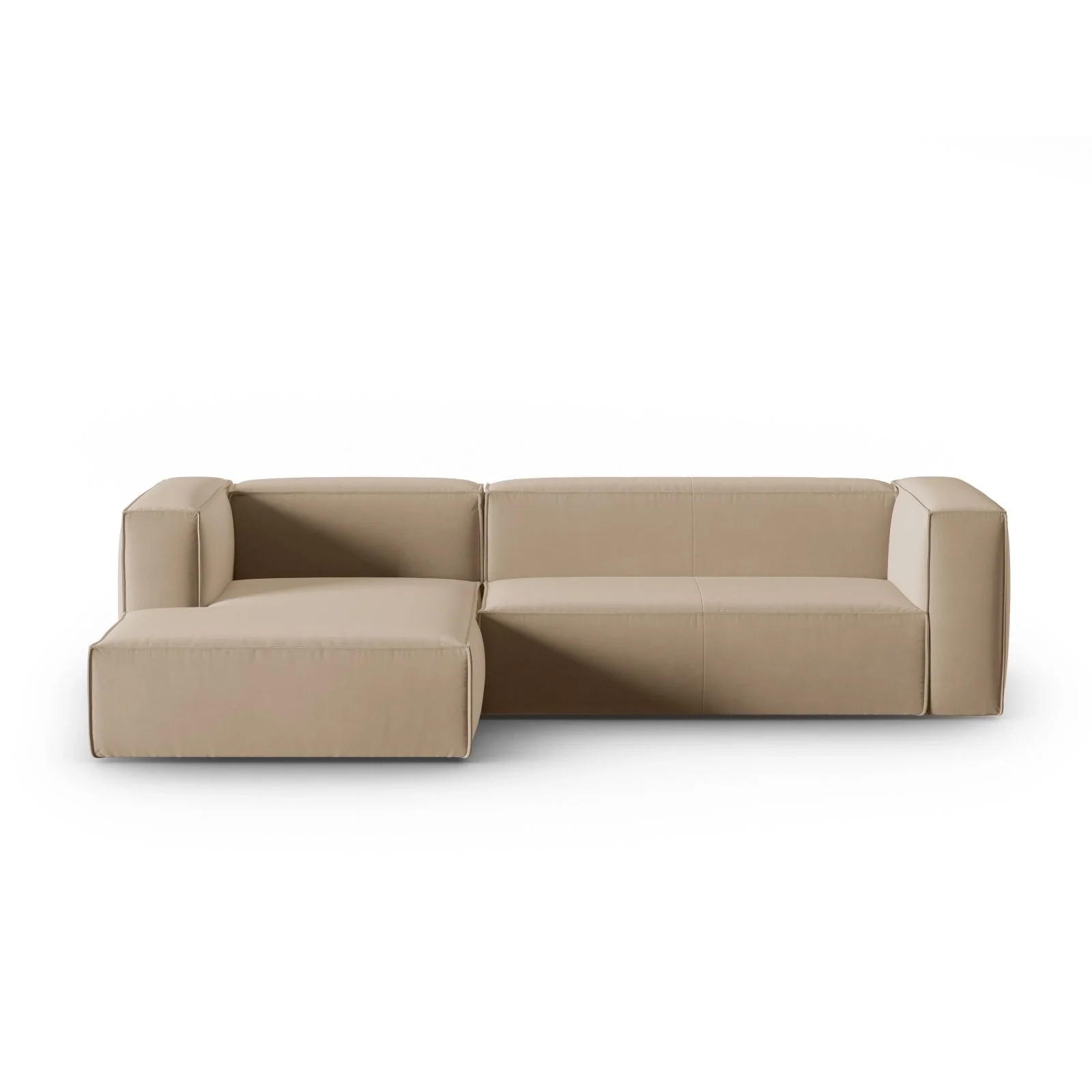 Mackay 4-Sitzer Ecksofa, Linke Seite, aus Samt oder Strukturstoff, 282x166x73 cm - Image 6