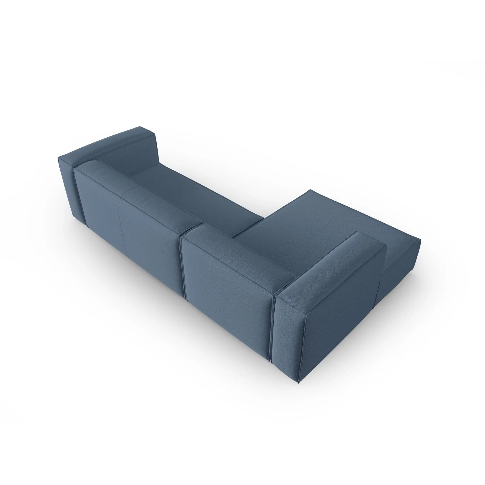 Mackay 4-Sitzer Ecksofa, Linke Seite, aus Samt oder Strukturstoff, 282x166x73 cm - Image 79