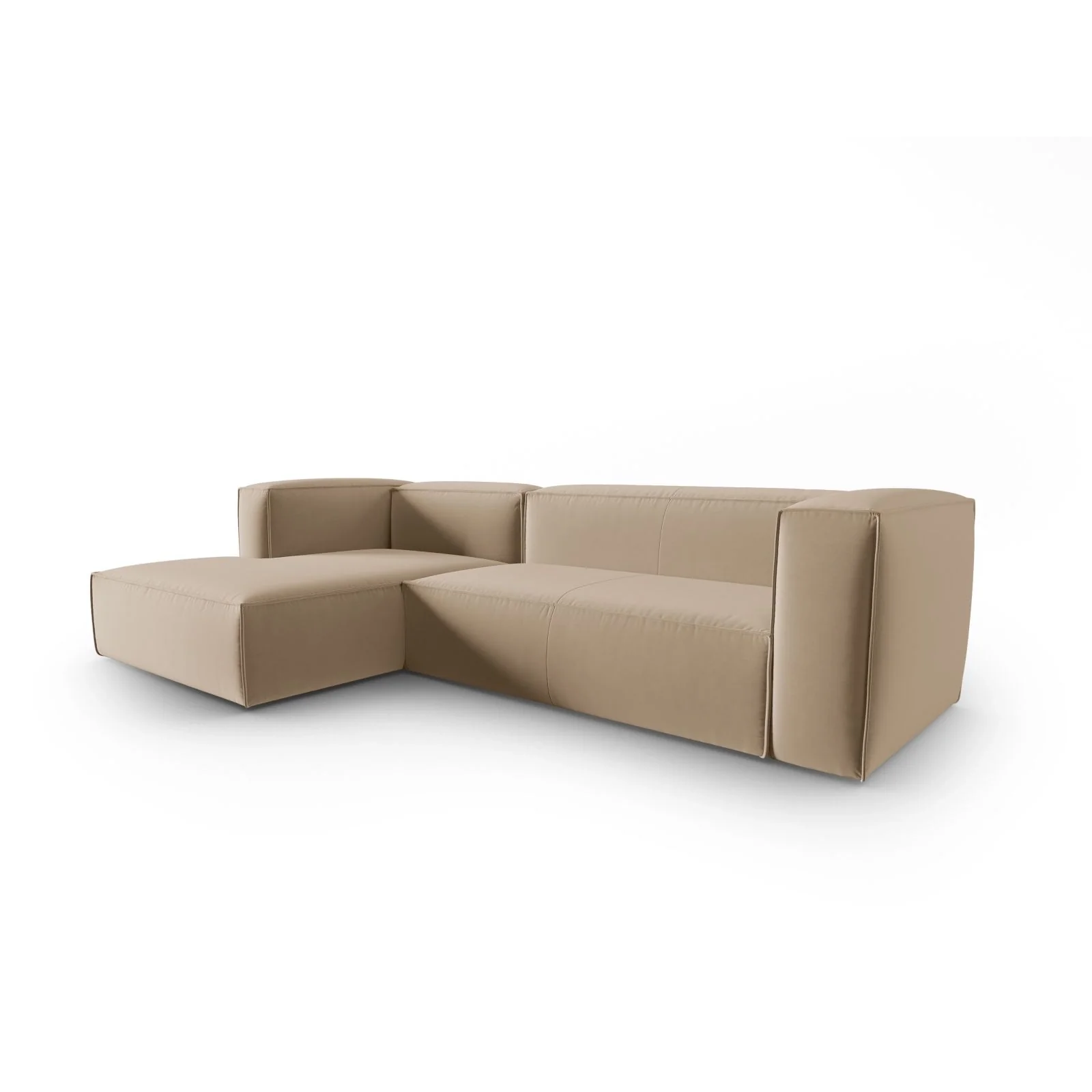 Mackay 4-Sitzer Ecksofa, Linke Seite, aus Samt oder Strukturstoff, 282x166x73 cm - Image 8