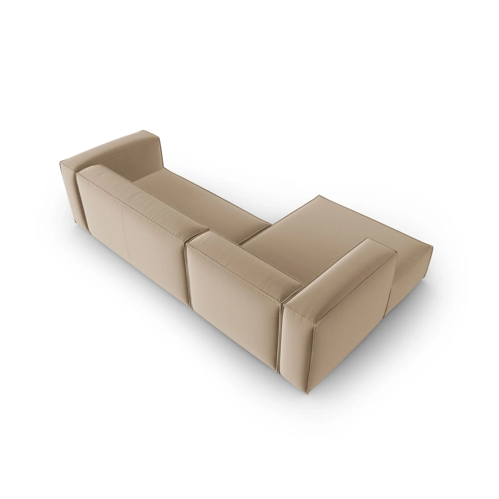 Mackay 4-Sitzer Ecksofa, Linke Seite, aus Samt oder Strukturstoff, 282x166x73 cm - Image 9
