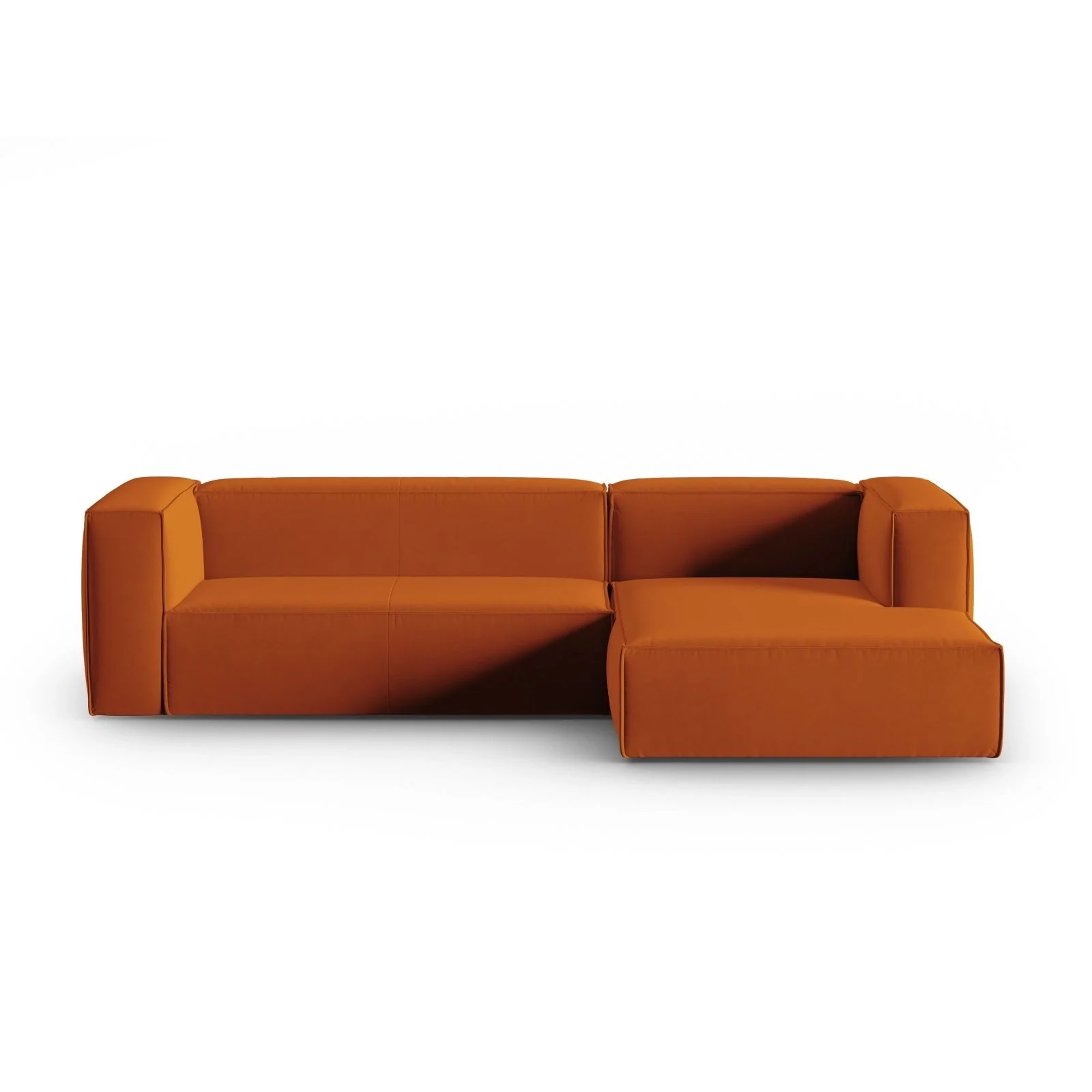 Mackay 4-Sitzer Ecksofa, Rechte Seite, aus Samt oder Strukturstoff, 282x166x73 cm - Image 11