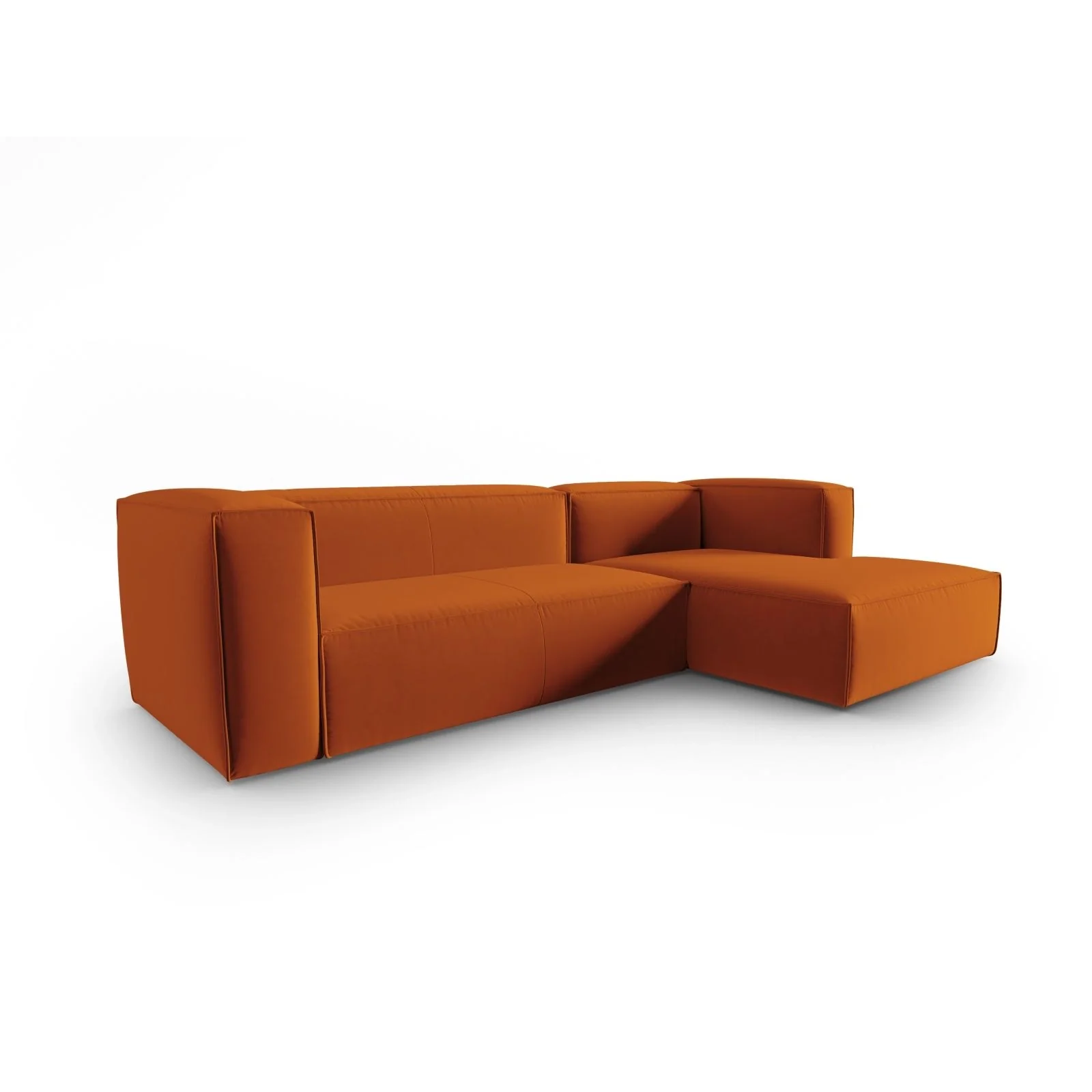 Mackay 4-Sitzer Ecksofa, Rechte Seite, aus Samt oder Strukturstoff, 282x166x73 cm - Image 13