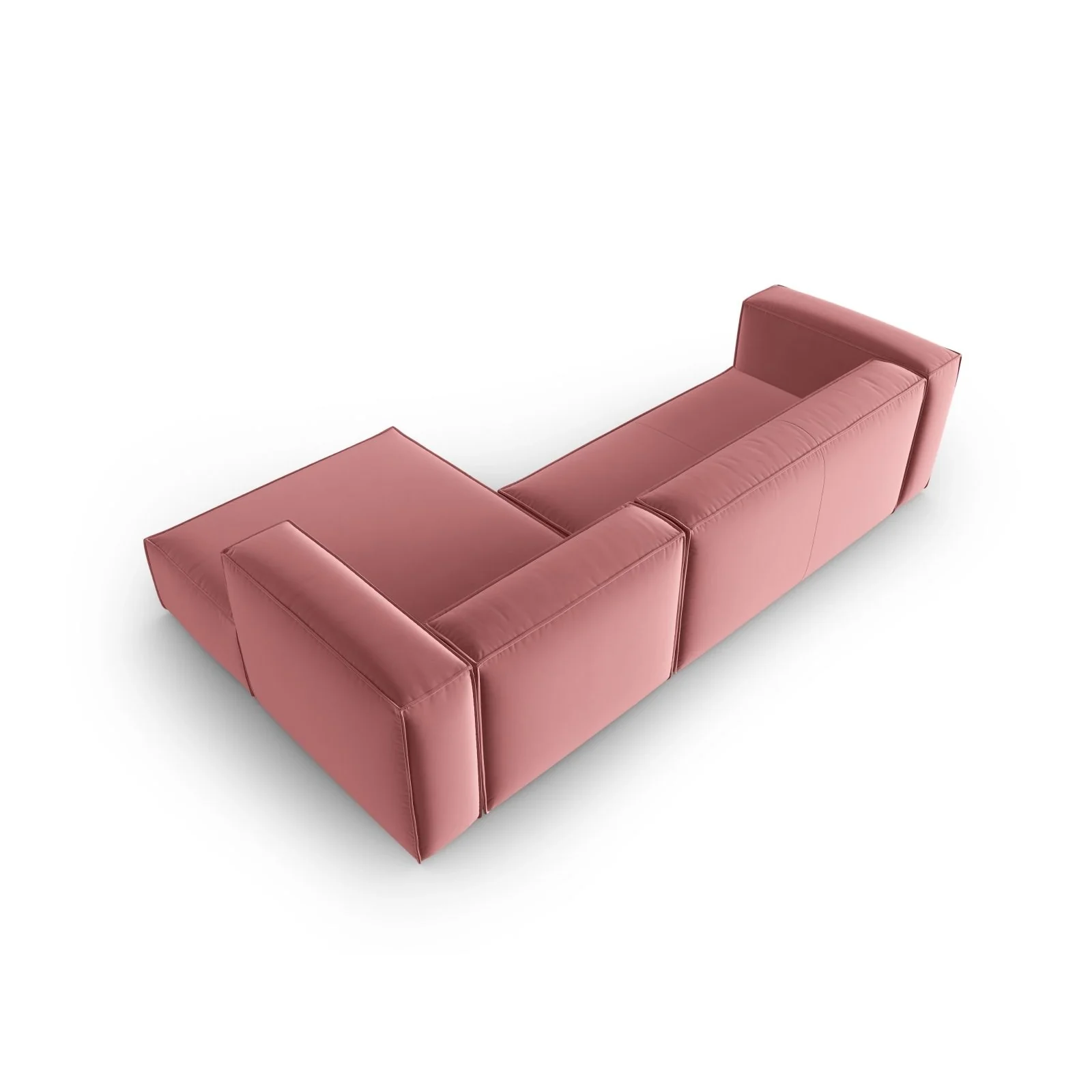 Mackay 4-Sitzer Ecksofa, Rechte Seite, aus Samt oder Strukturstoff, 282x166x73 cm - Image 19