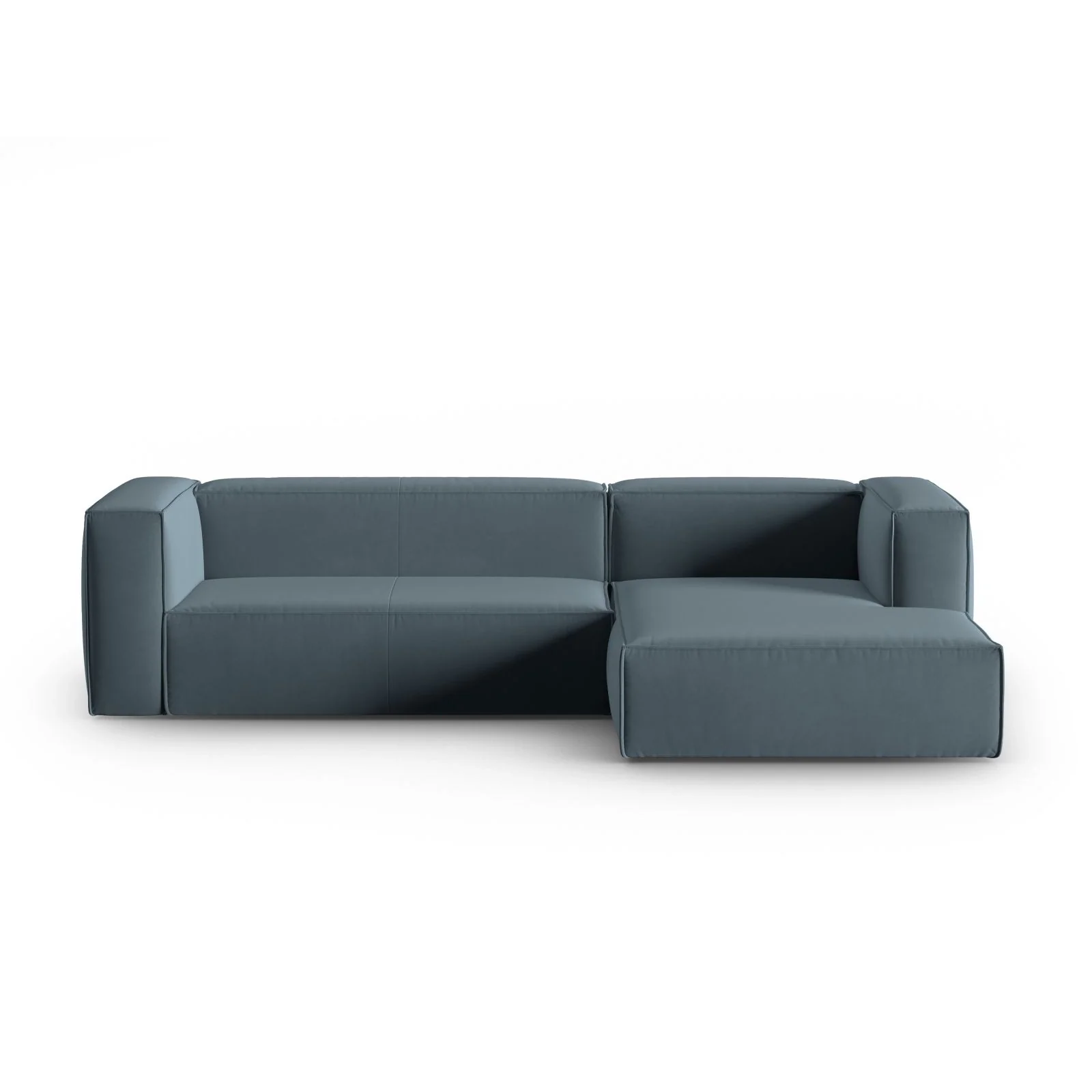 Mackay 4-Sitzer Ecksofa, Rechte Seite, aus Samt oder Strukturstoff, 282x166x73 cm - Image 26