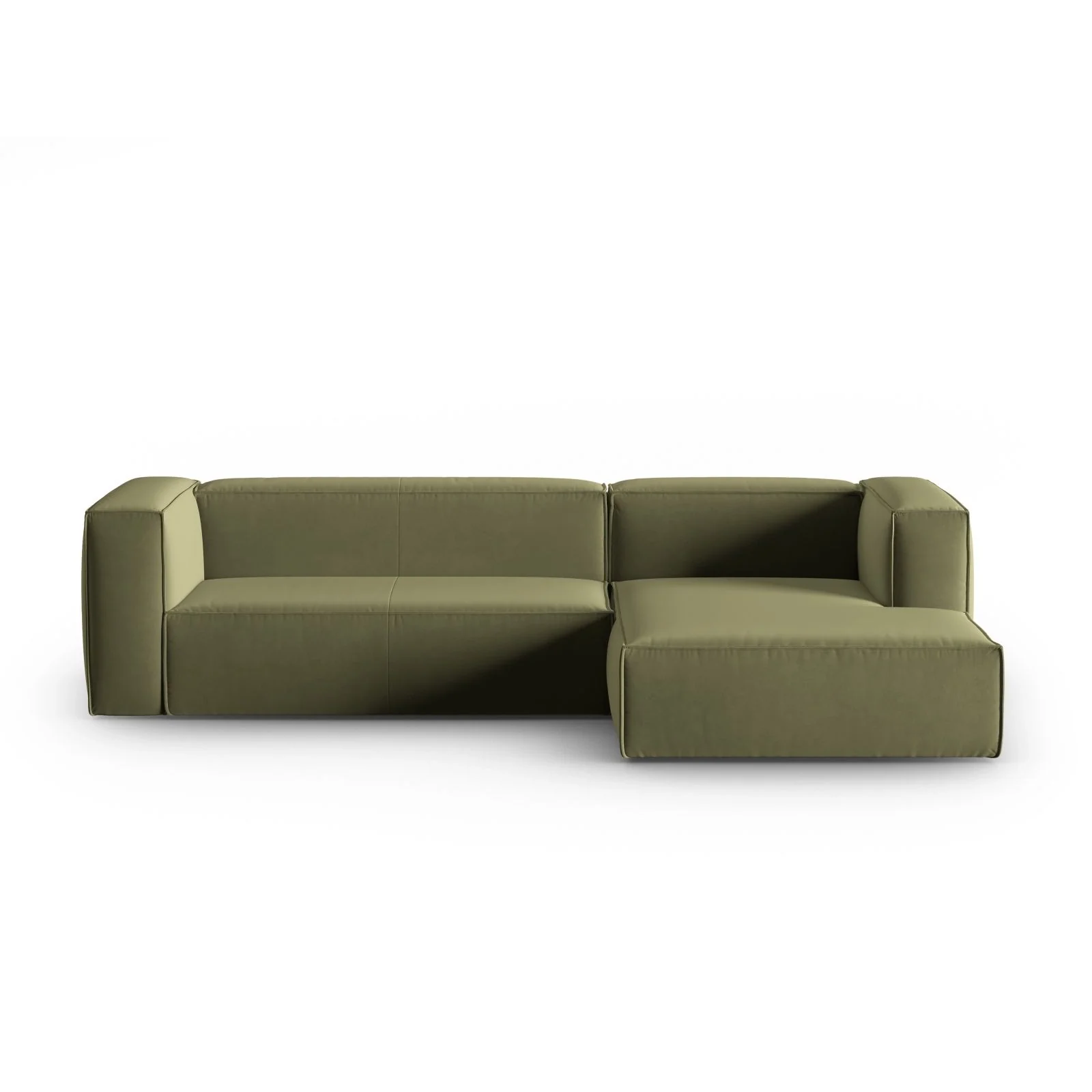 Mackay 4-Sitzer Ecksofa, Rechte Seite, aus Samt oder Strukturstoff, 282x166x73 cm - Image 31
