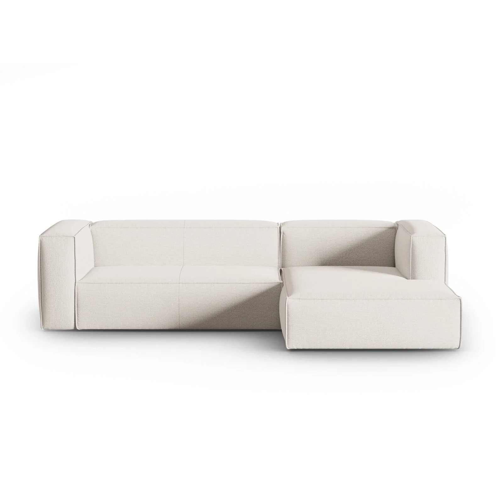 Mackay 4-Sitzer Ecksofa, Rechte Seite, aus Samt oder Strukturstoff, 282x166x73 cm - Image 46