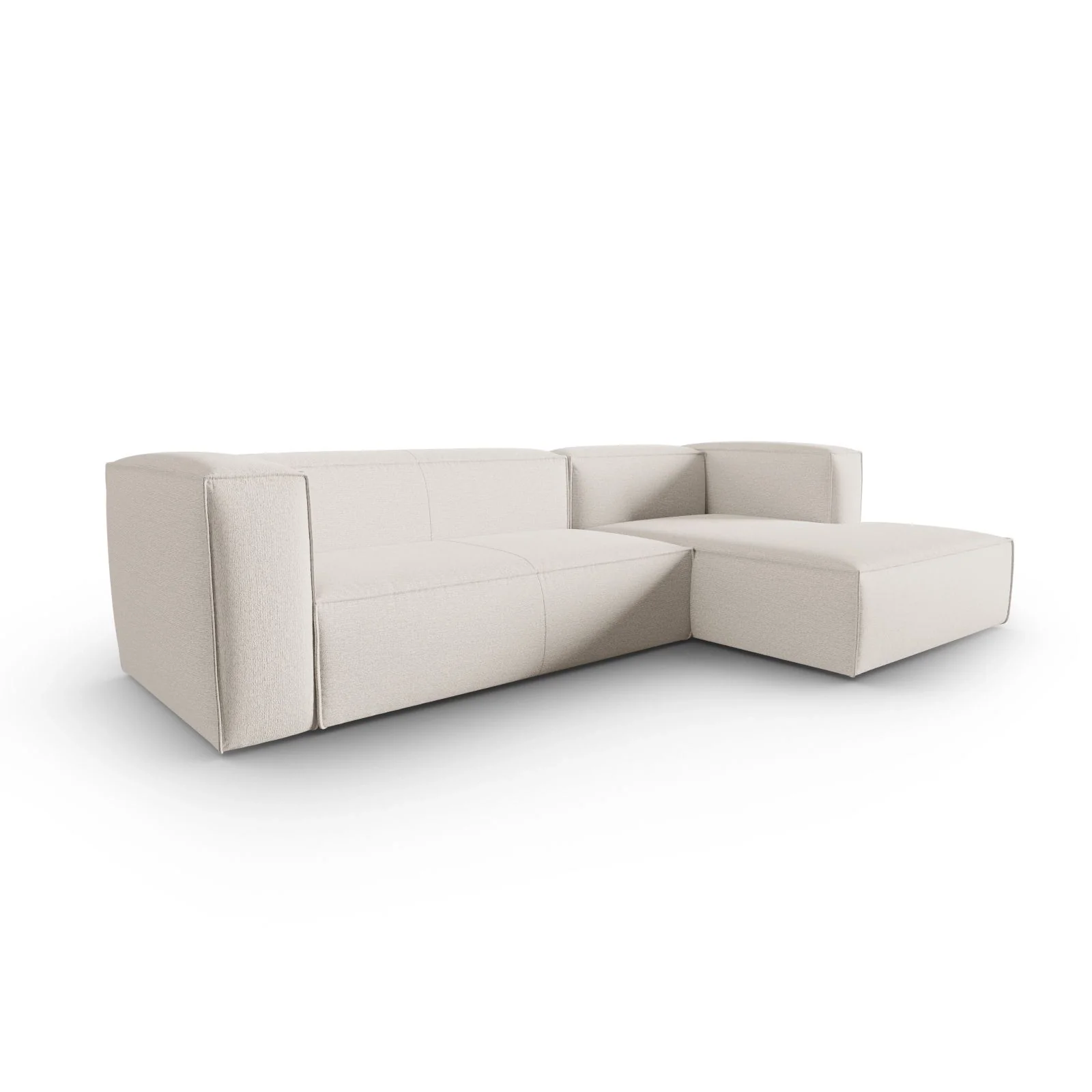 Mackay 4-Sitzer Ecksofa, Rechte Seite, aus Samt oder Strukturstoff, 282x166x73 cm - Image 48