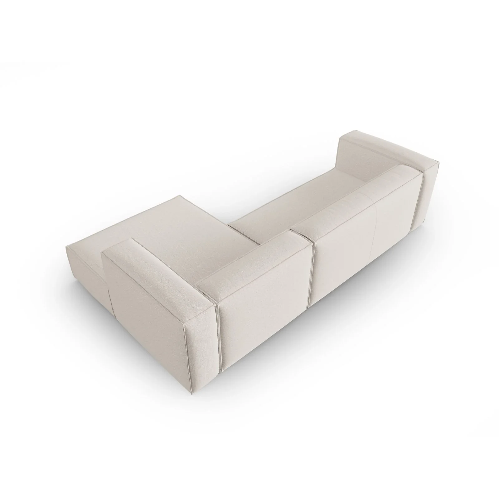 Mackay 4-Sitzer Ecksofa, Rechte Seite, aus Samt oder Strukturstoff, 282x166x73 cm - Image 49