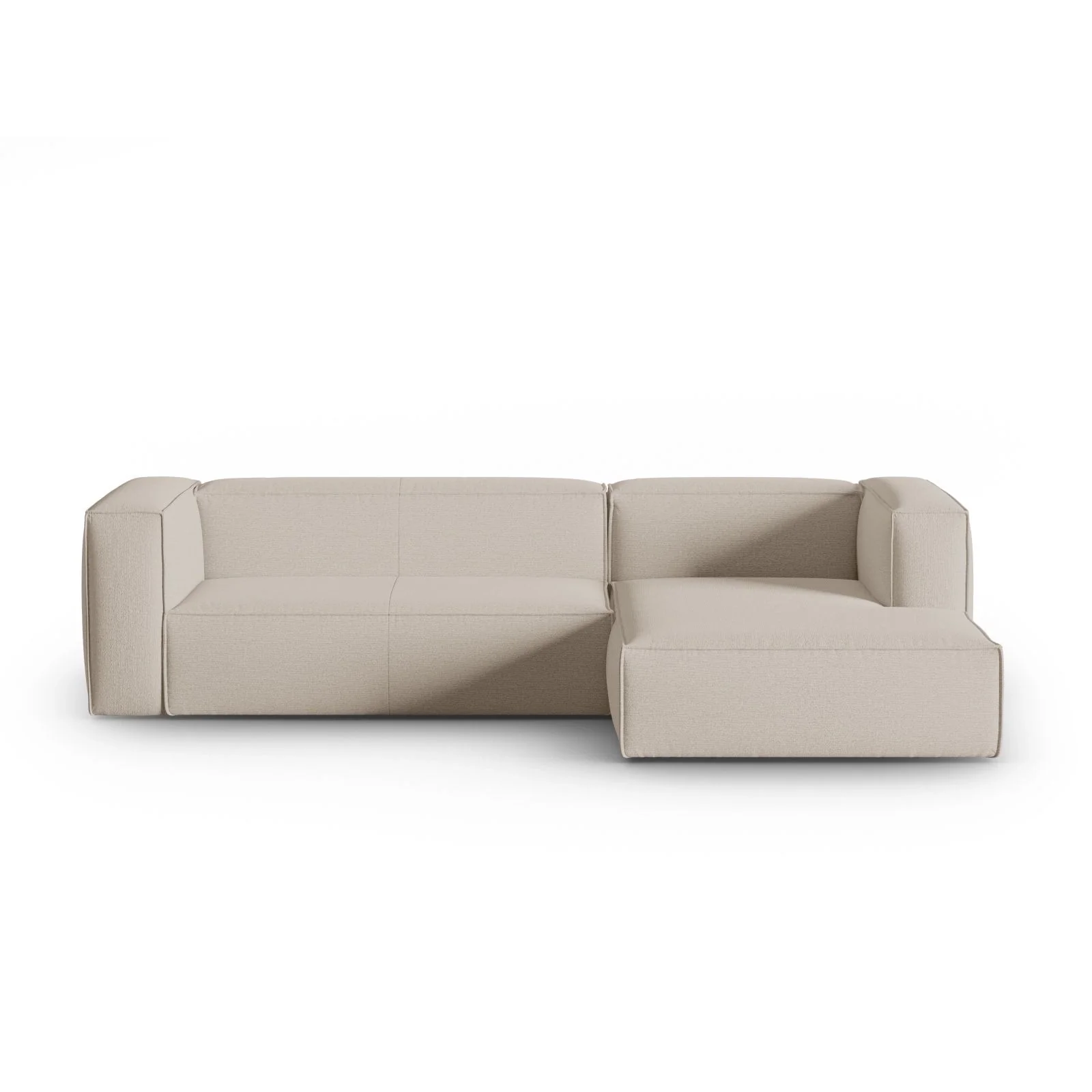 Mackay 4-Sitzer Ecksofa, Rechte Seite, aus Samt oder Strukturstoff, 282x166x73 cm - Image 51