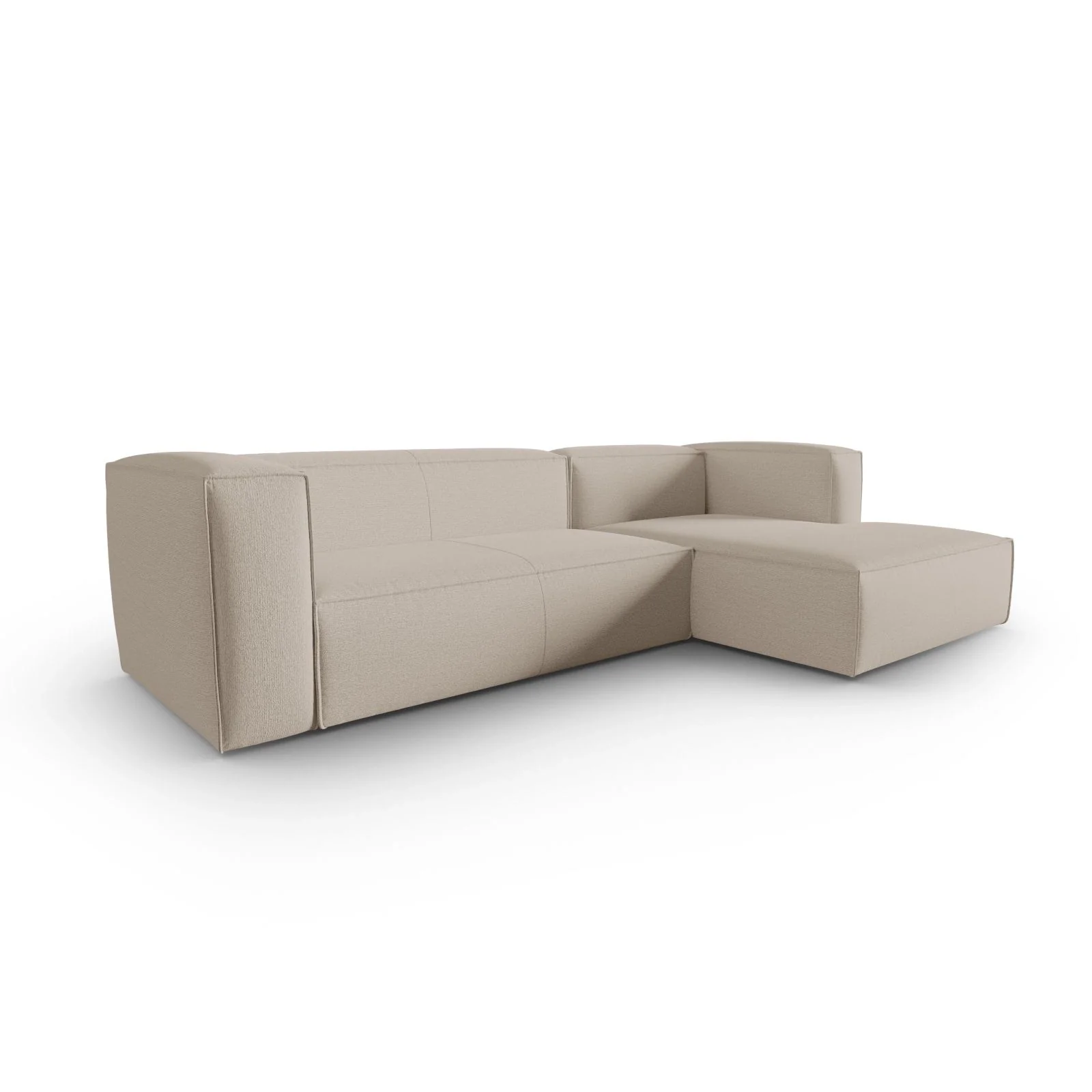 Mackay 4-Sitzer Ecksofa, Rechte Seite, aus Samt oder Strukturstoff, 282x166x73 cm - Image 53