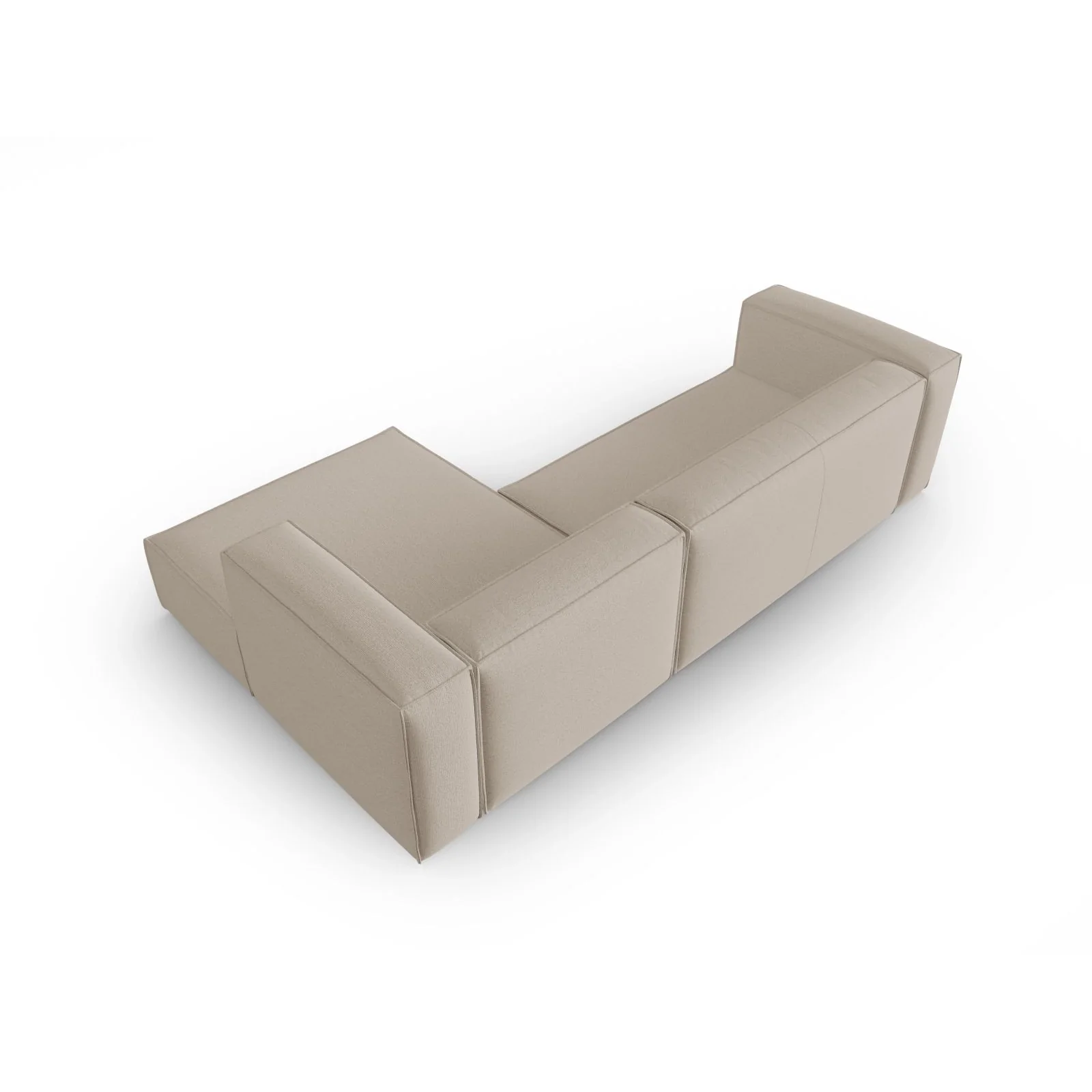 Mackay 4-Sitzer Ecksofa, Rechte Seite, aus Samt oder Strukturstoff, 282x166x73 cm - Image 54