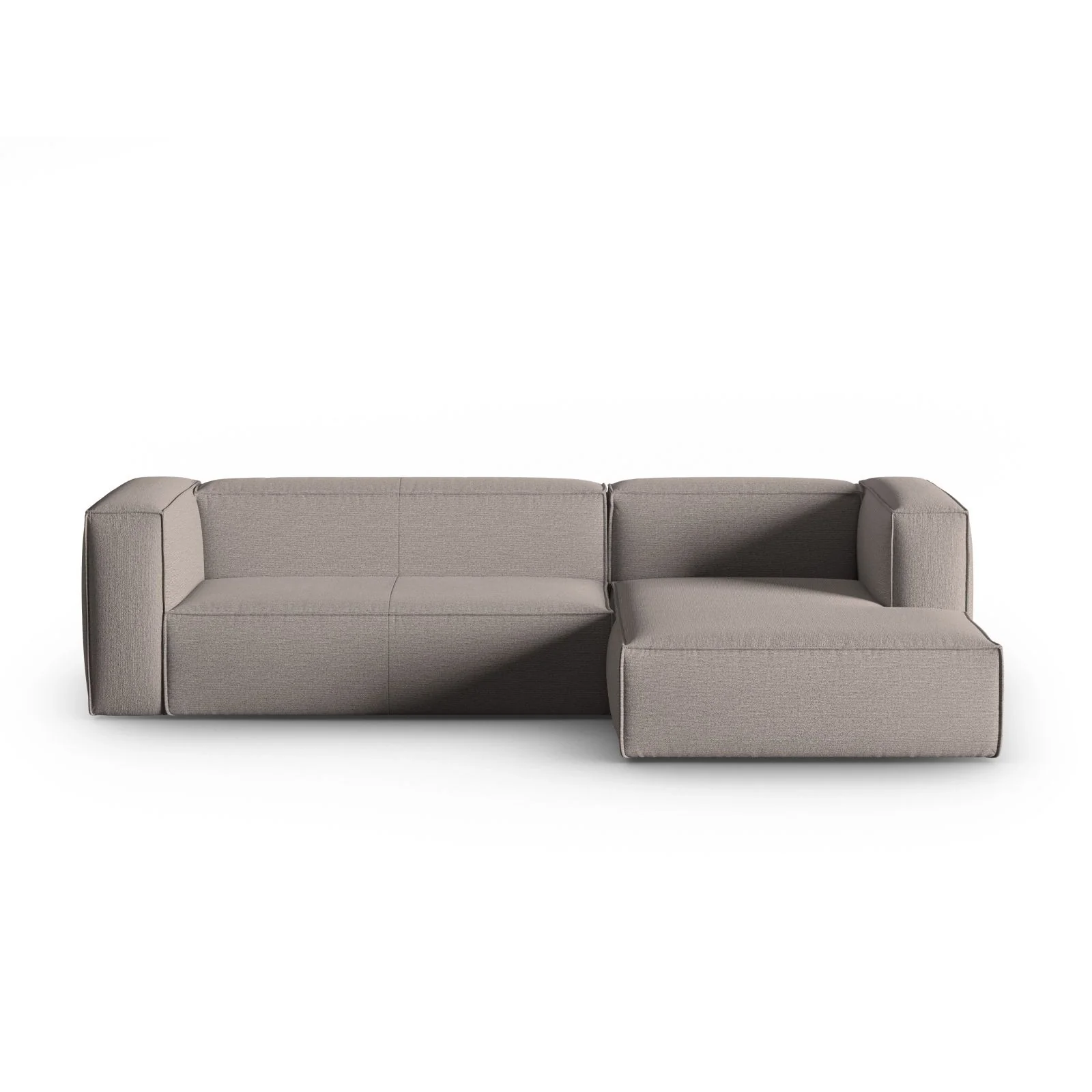 Mackay 4-Sitzer Ecksofa, Rechte Seite, aus Samt oder Strukturstoff, 282x166x73 cm - Image 56