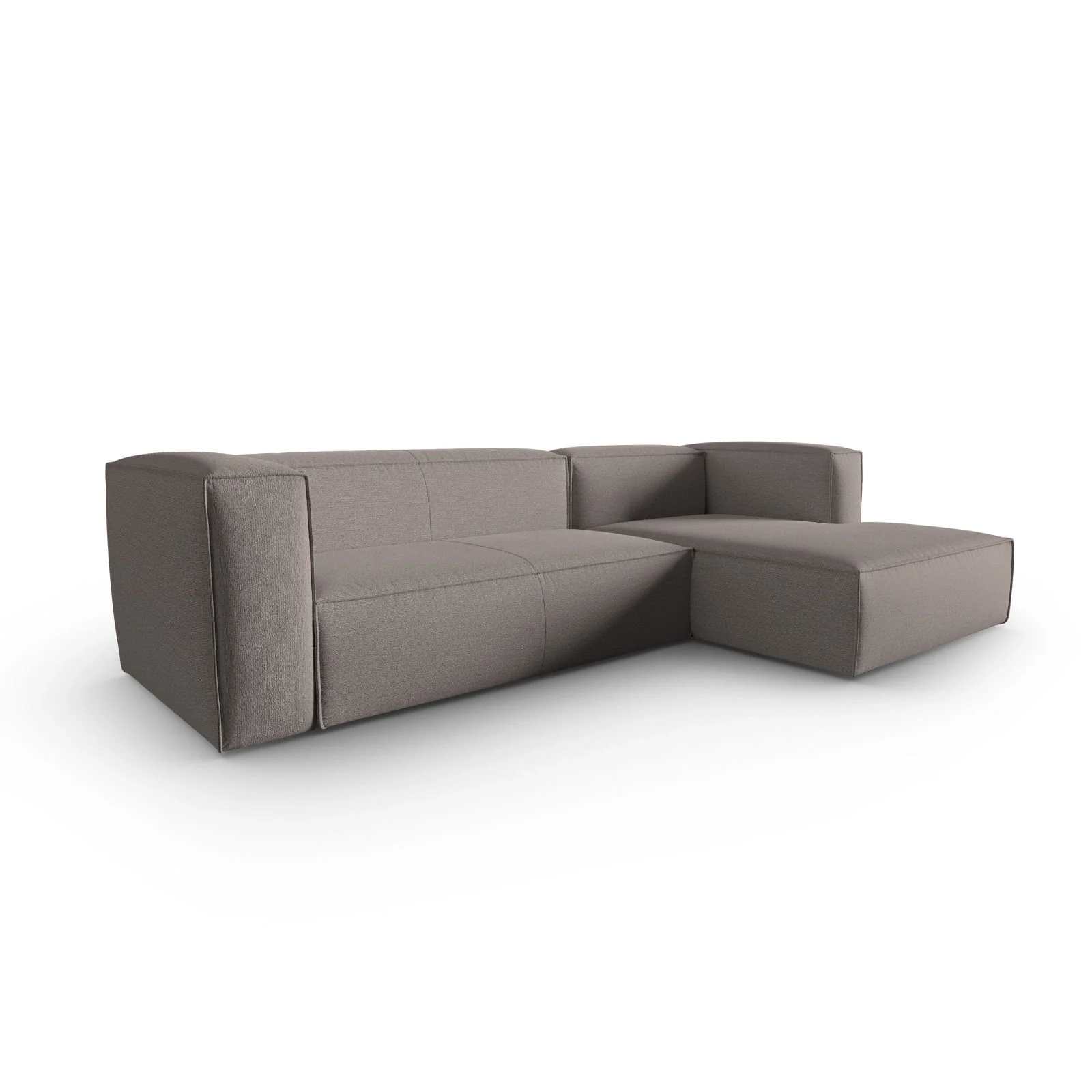 Mackay 4-Sitzer Ecksofa, Rechte Seite, aus Samt oder Strukturstoff, 282x166x73 cm - Image 58