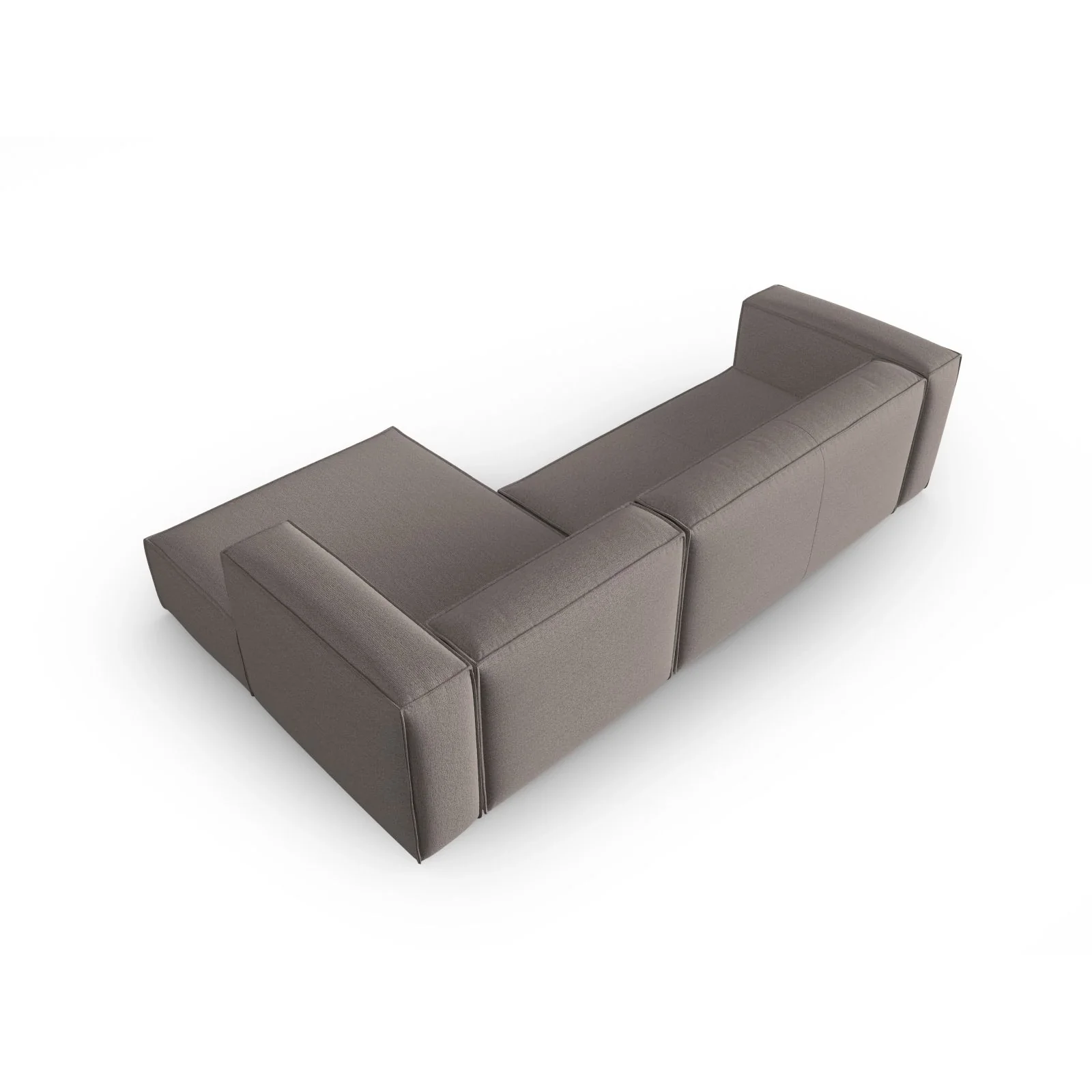 Mackay 4-Sitzer Ecksofa, Rechte Seite, aus Samt oder Strukturstoff, 282x166x73 cm - Image 59