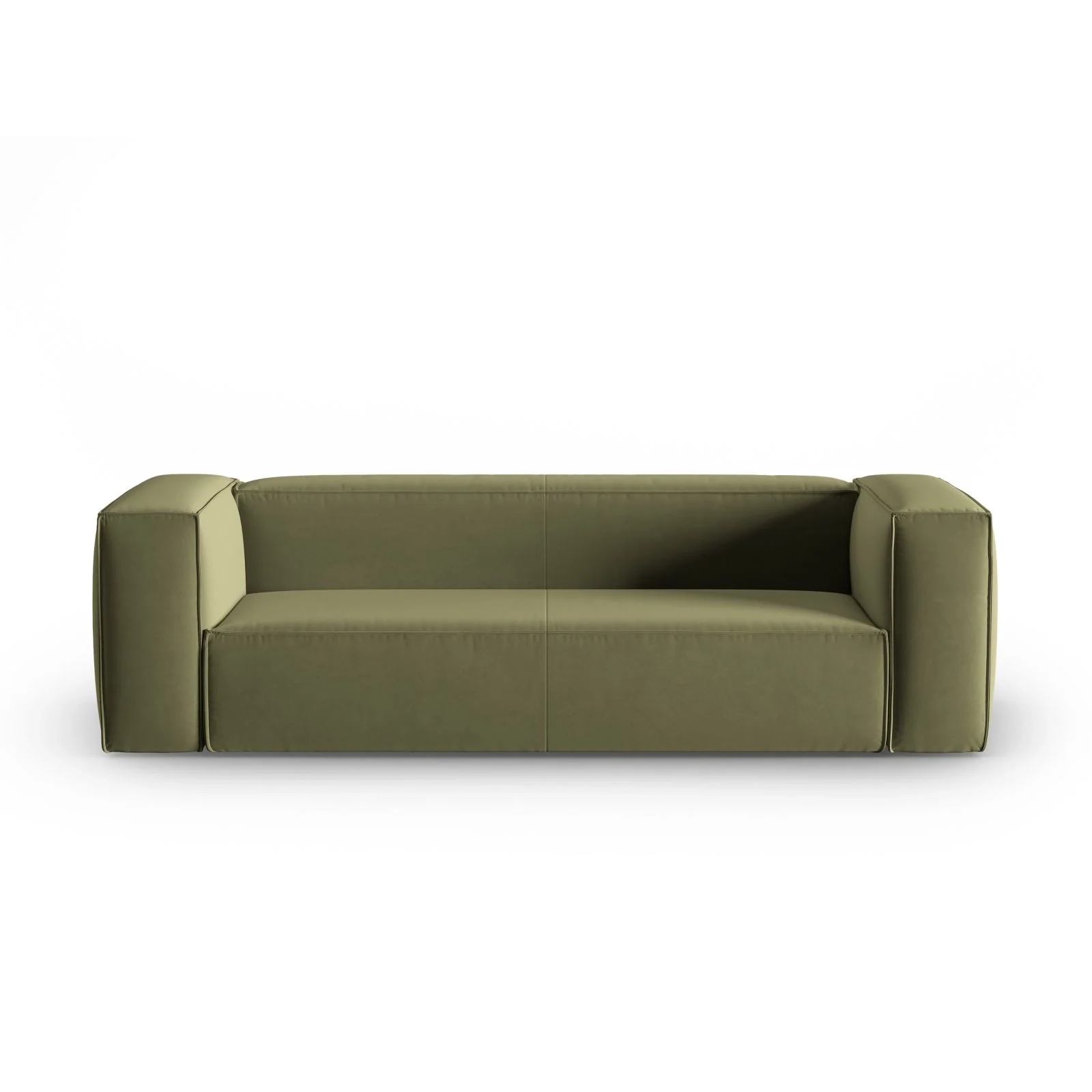 Mackay 4-Sitzer Sofa aus Samt oder Strukturstoff, 230x94x73 cm - Image 31
