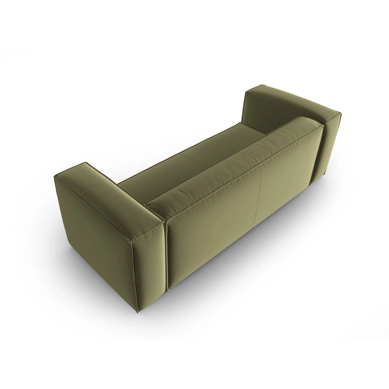 Mackay 4-Sitzer Sofa aus Samt oder Strukturstoff, 230x94x73 cm - Image 34