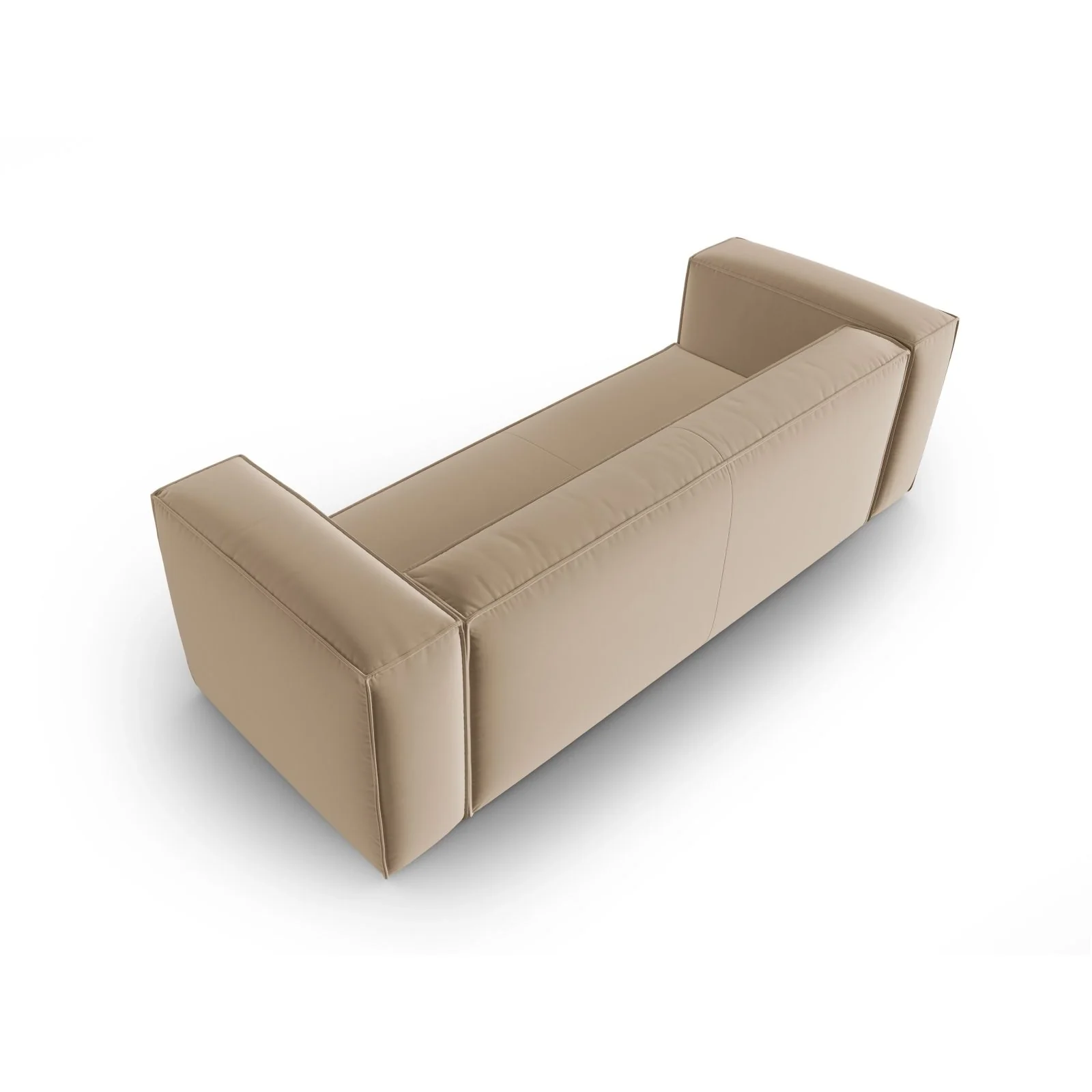 Mackay 4-Sitzer Sofa aus Samt oder Strukturstoff, 230x94x73 cm - Image 9