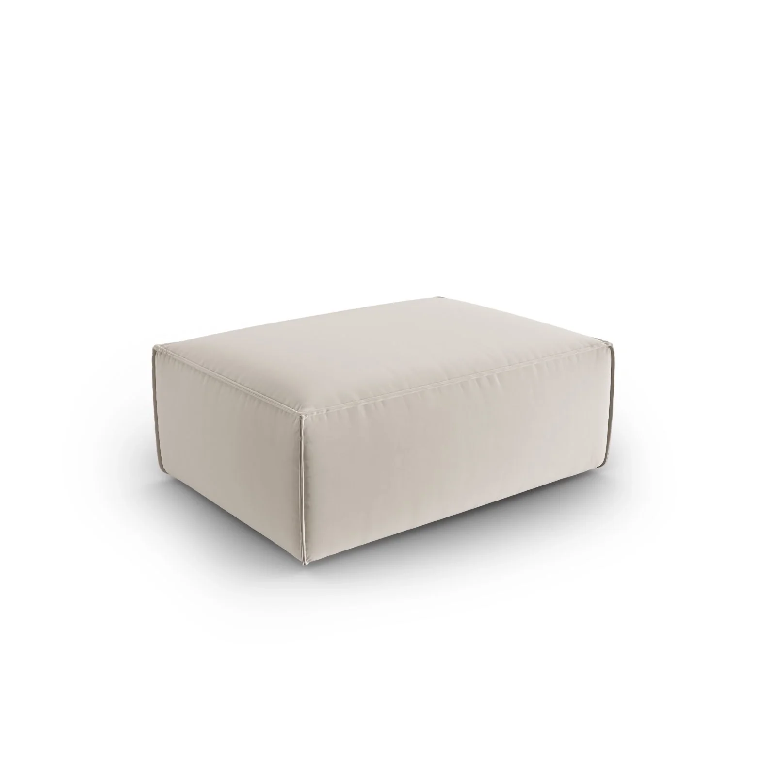 Mackay Pouf aus Samt oder Strukturstoff, 100x69x40 cm - Image 3
