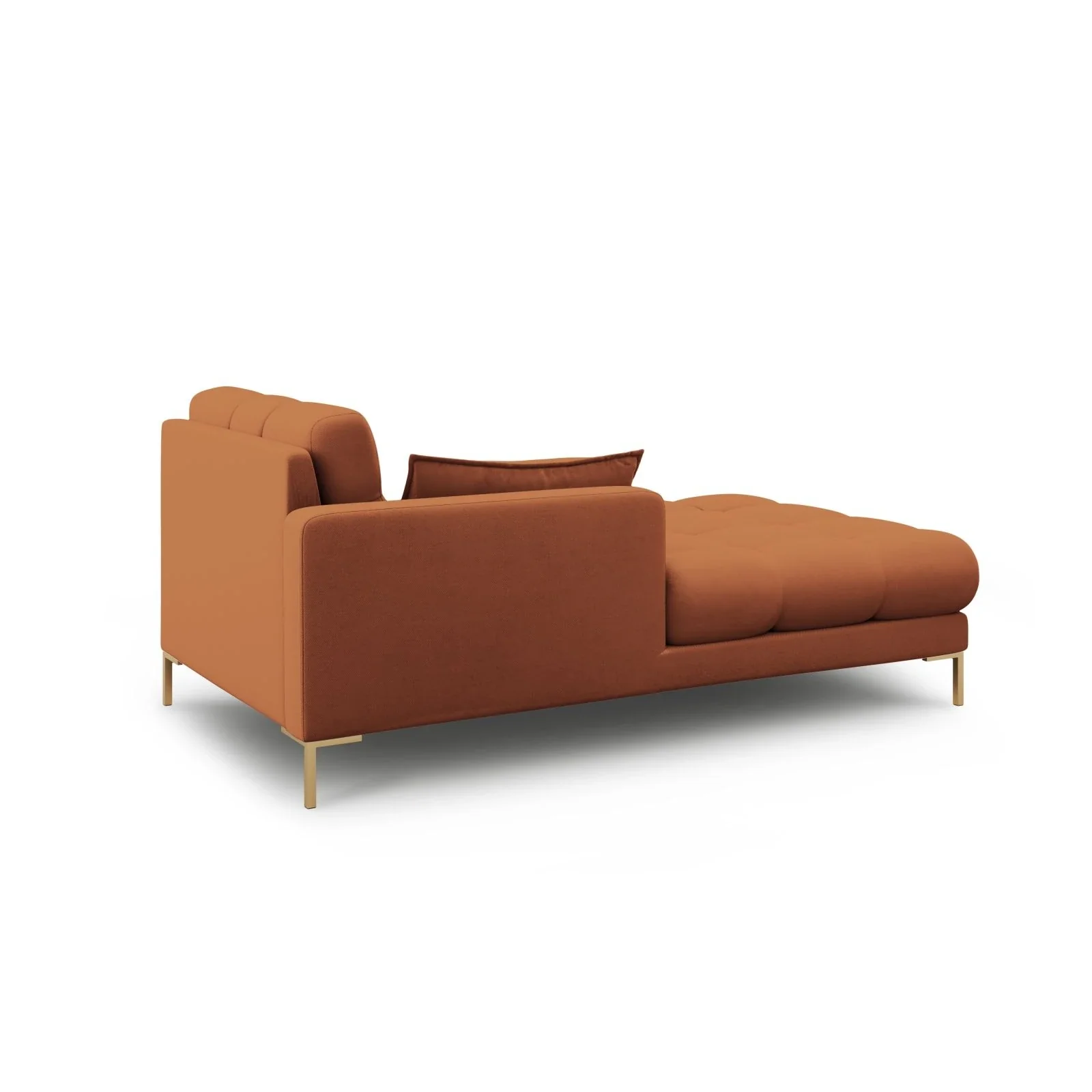 Mamaia 2-Sitzer Chaiselongue Linke Seite, Beine Goldmetall, mit Bezug aus Samt oder Strukturstoff, 185x102 cm - Image 30