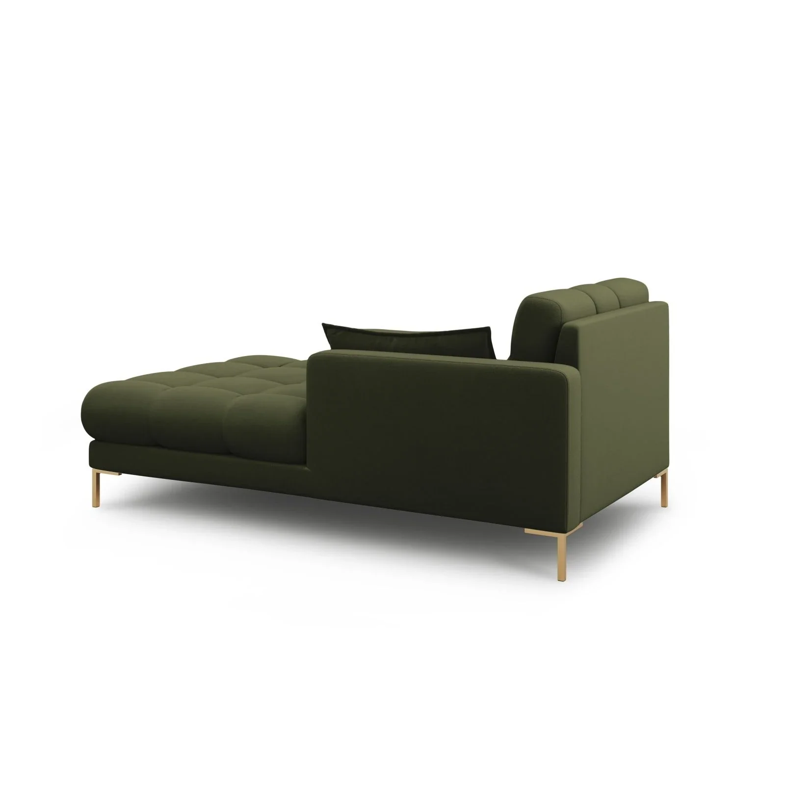 Mamaia 2-Sitzer Chaiselongue Rechte Seite, Beine Goldmetall, mit Bezug aus Samt oder Strukturstoff, 185x102 cm - Image 26