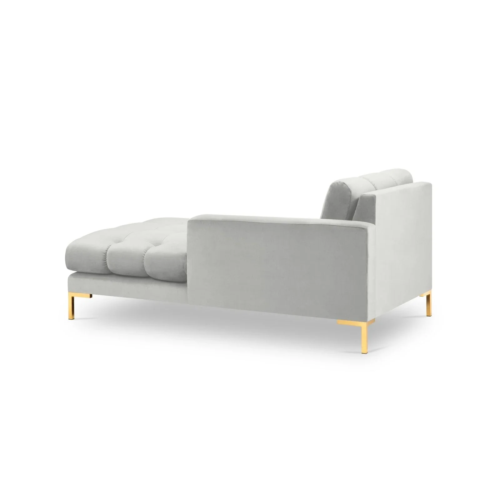 Mamaia 2-Sitzer Chaiselongue Rechte Seite, Beine Goldmetall, mit Bezug aus Samt oder Strukturstoff, 185x102 cm - Image 41