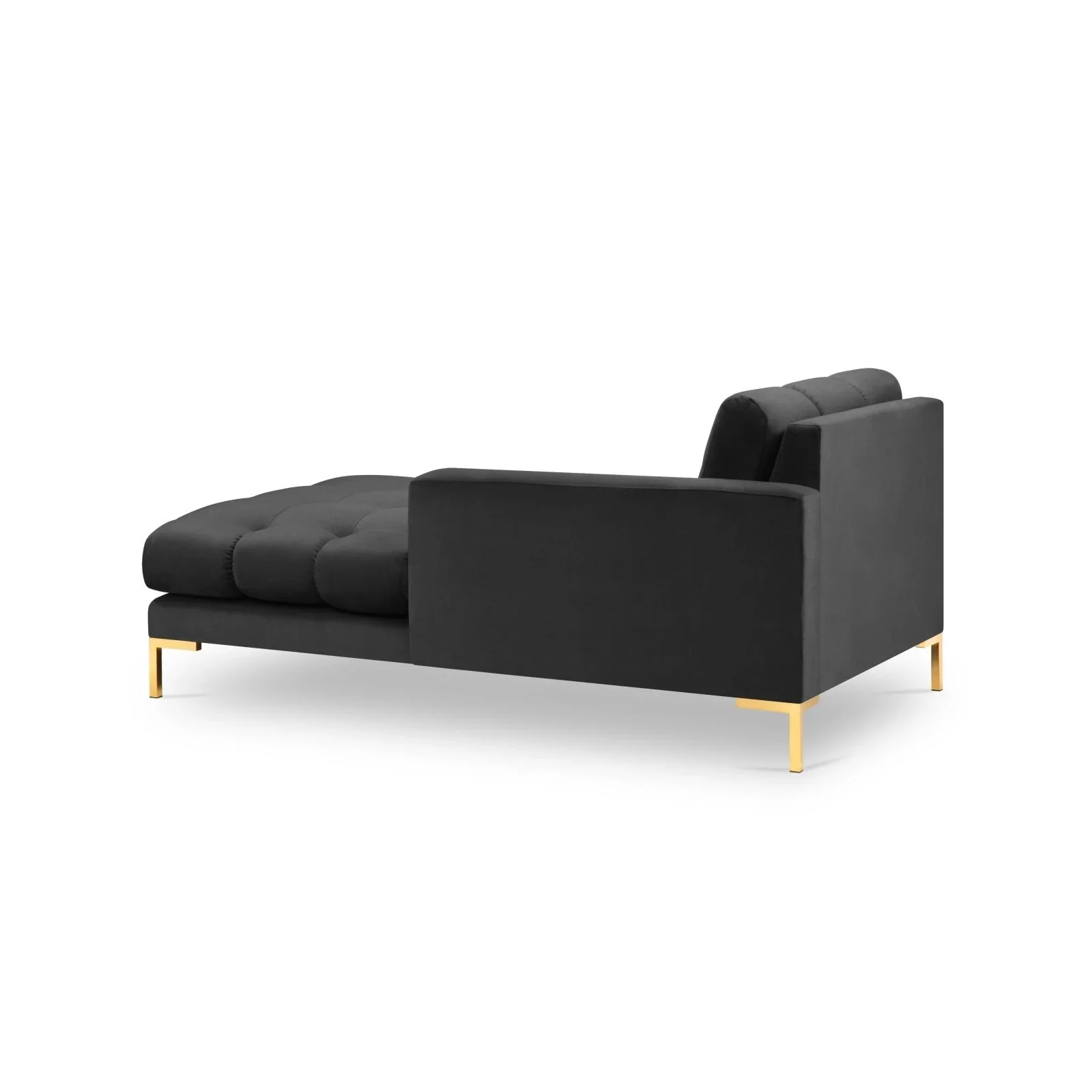 Mamaia 2-Sitzer Chaiselongue Rechte Seite, Beine Goldmetall, mit Bezug aus Samt oder Strukturstoff, 185x102 cm - Image 53