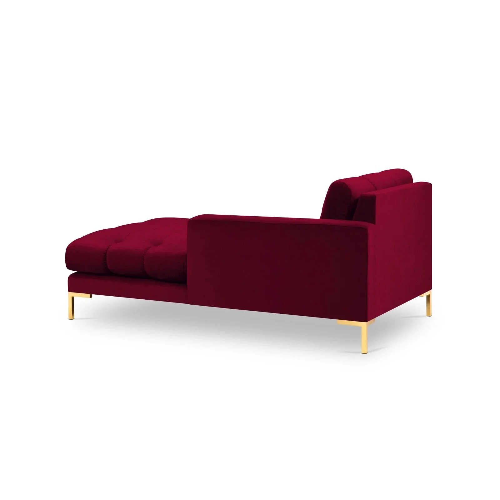 Mamaia 2-Sitzer Chaiselongue Rechte Seite, Beine Goldmetall, mit Bezug aus Samt oder Strukturstoff, 185x102 cm - Image 71