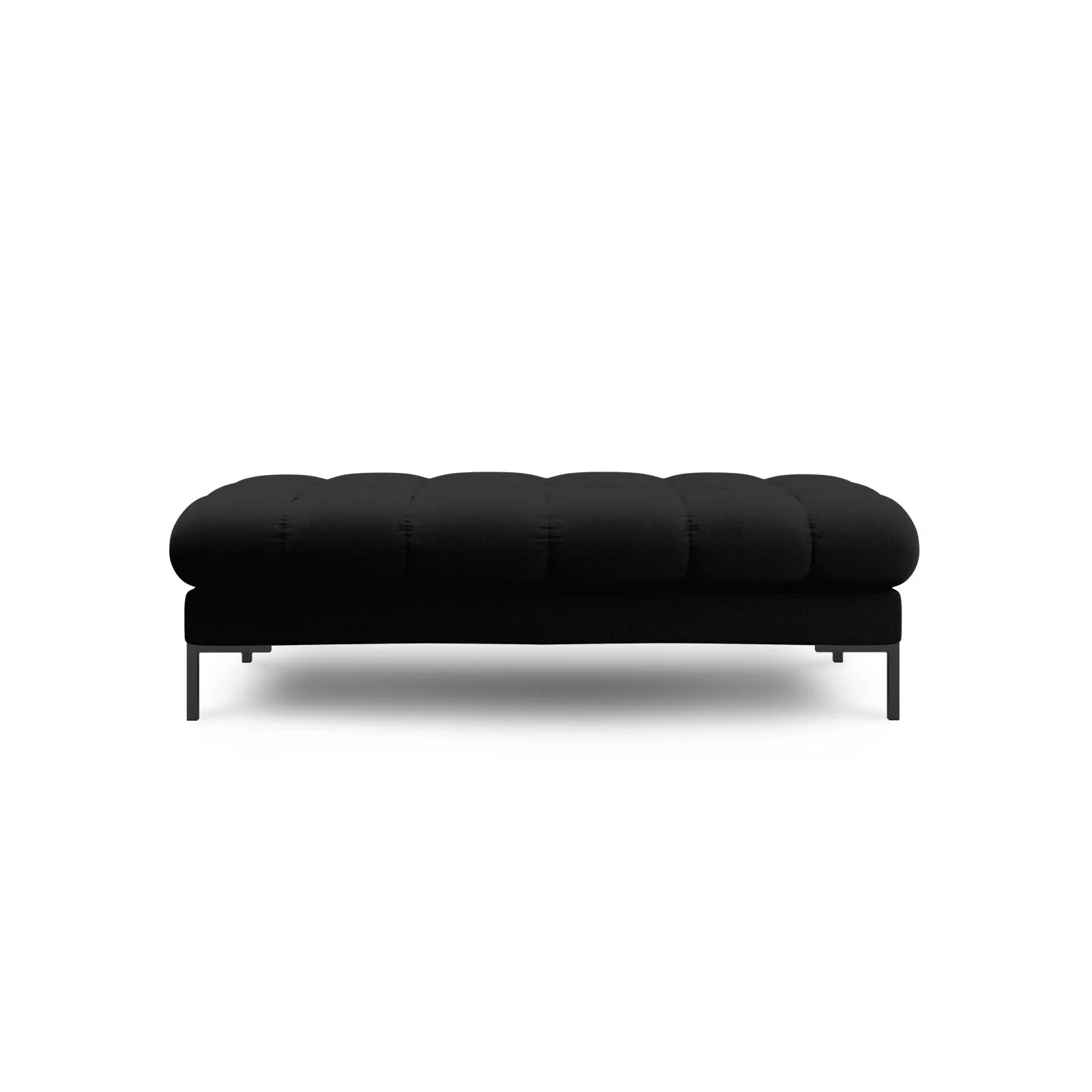 Mamaia 2-Sitzer Sitz-Bank, Metallbeine Schwarz, mit Bezug aus Samt oder Strukturstoff, 62x133 cm - Image 18