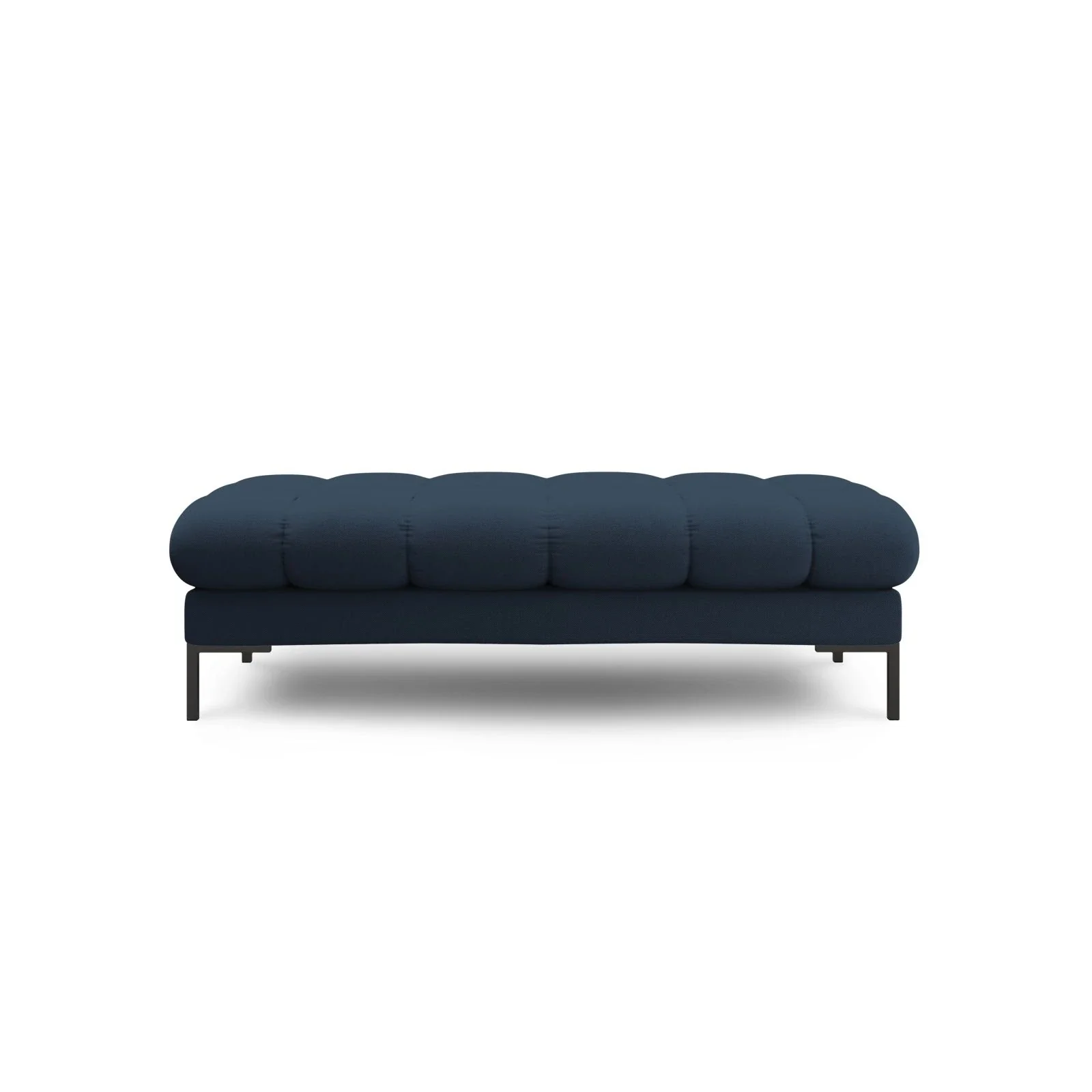 Mamaia 2-Sitzer Sitz-Bank, Metallbeine Schwarz, mit Bezug aus Samt oder Strukturstoff, 62x133 cm - Image 22