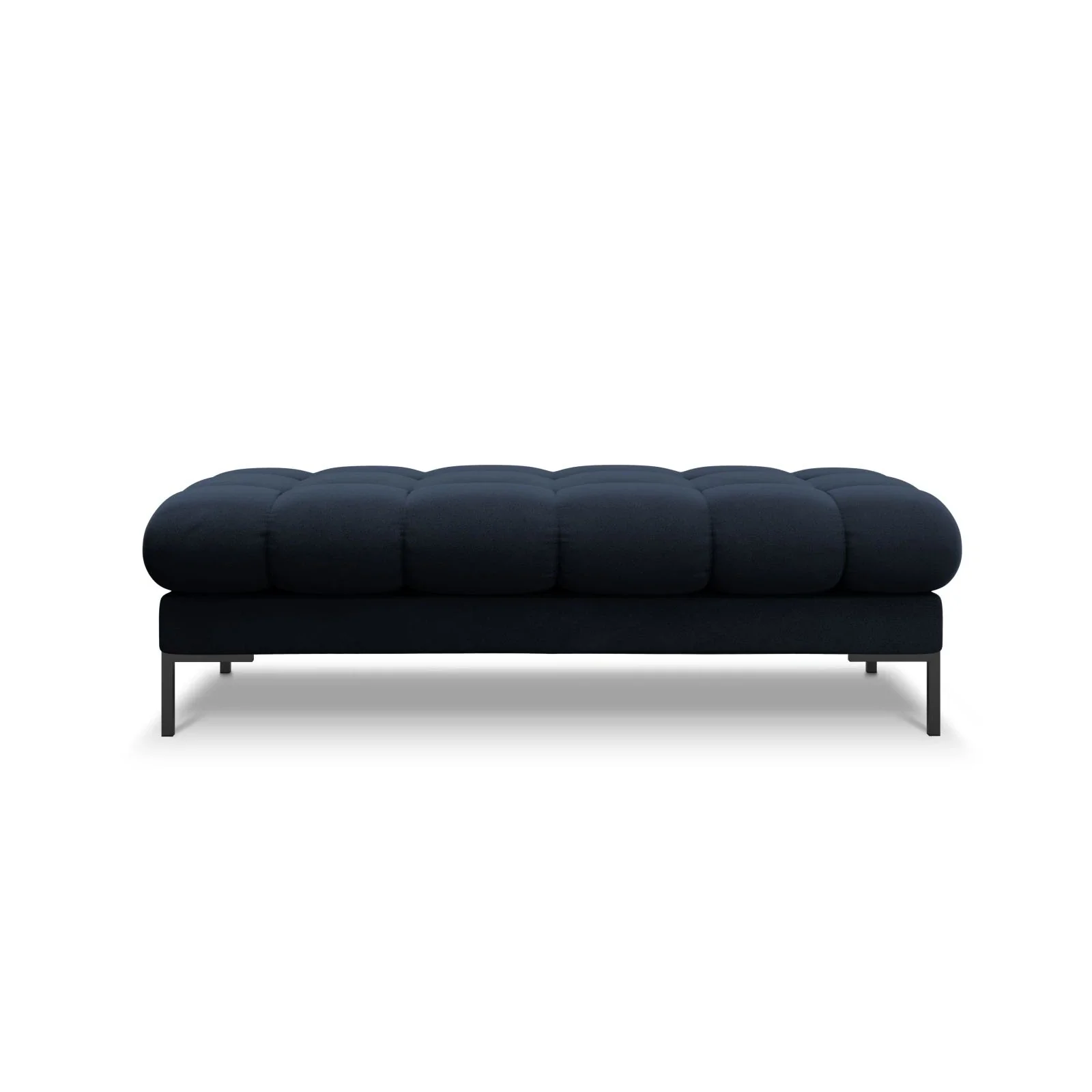 Mamaia 2-Sitzer Sitz-Bank, Metallbeine Schwarz, mit Bezug aus Samt oder Strukturstoff, 62x133 cm - Image 70