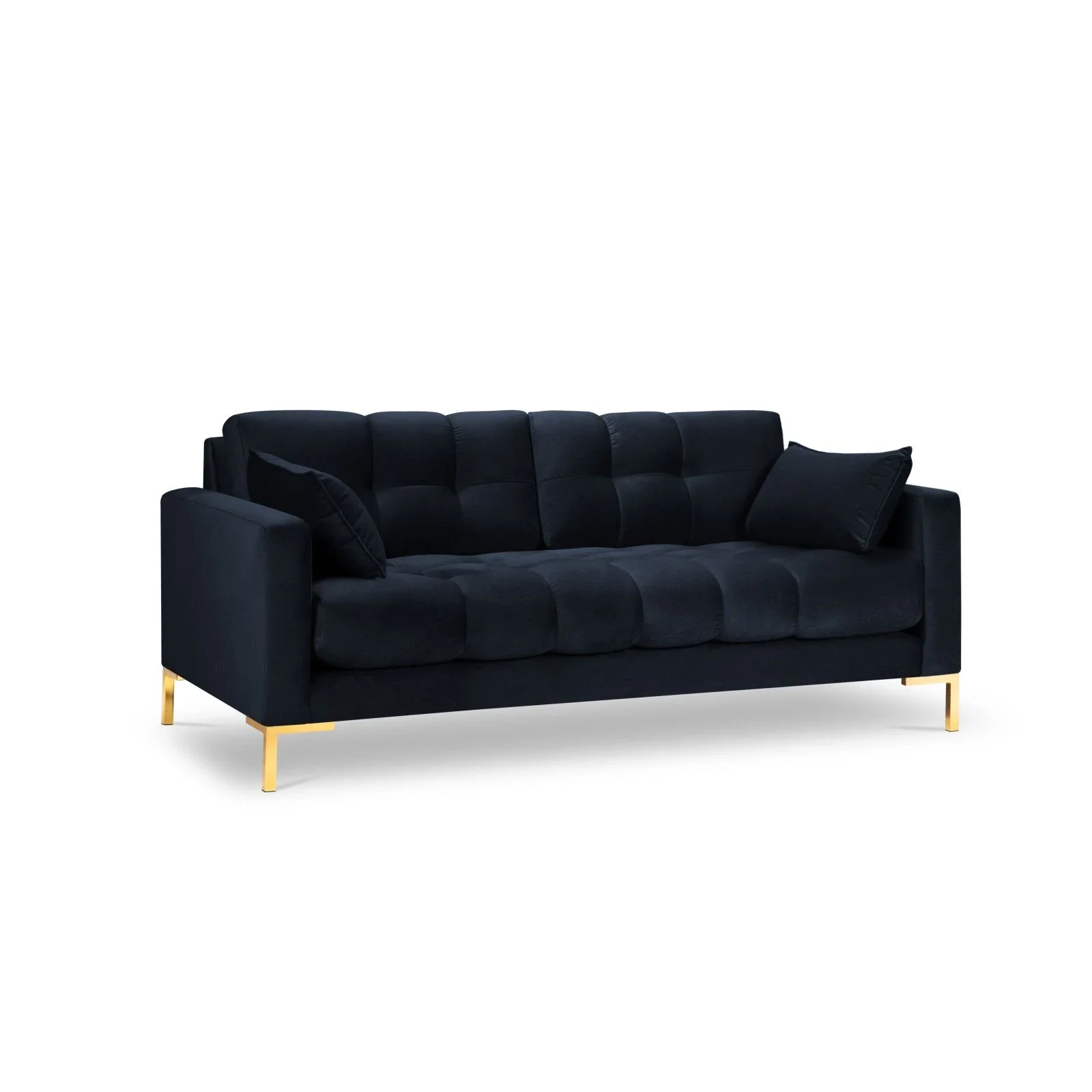 Mamaia 2-Sitzer Sofa, Beine Goldmetall, mit Bezug aus Samt oder Strukturstoff, 152x96 cm - Image 105