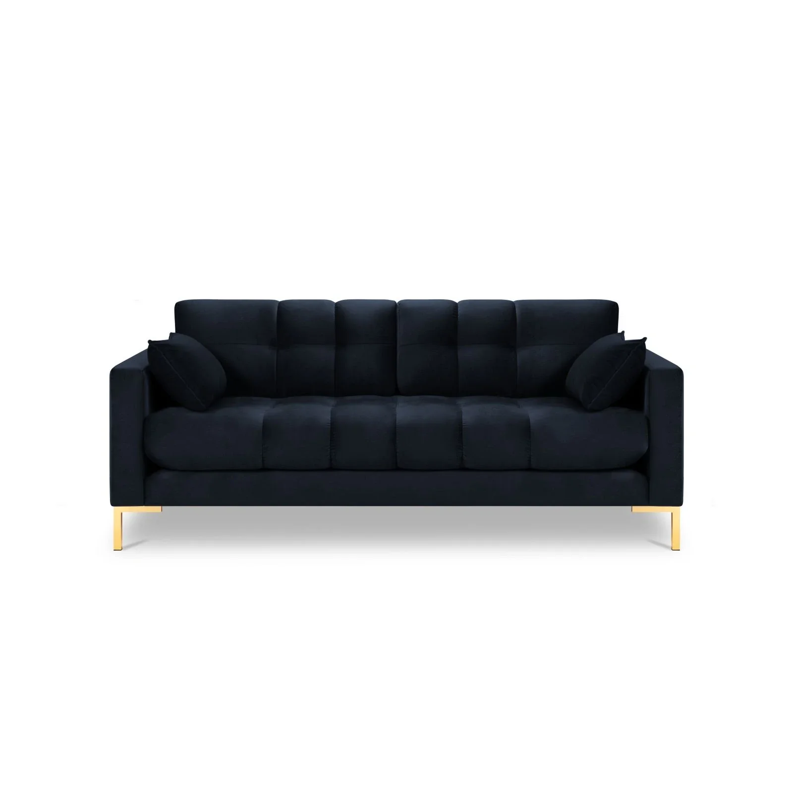 Mamaia 2-Sitzer Sofa, Beine Goldmetall, mit Bezug aus Samt oder Strukturstoff, 152x96 cm - Image 107