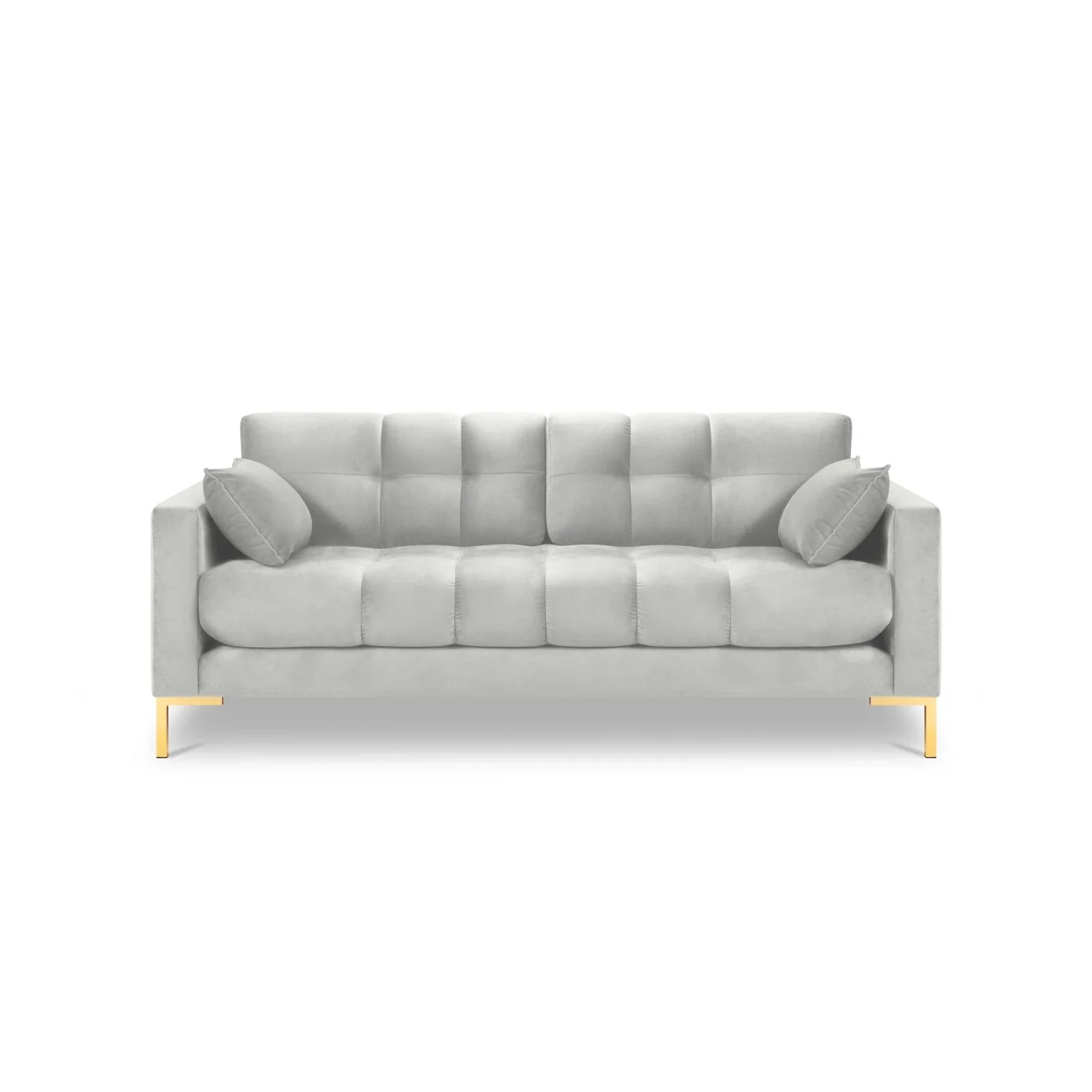 Mamaia 2-Sitzer Sofa, Beine Goldmetall, mit Bezug aus Samt oder Strukturstoff, 152x96 cm - Image 115
